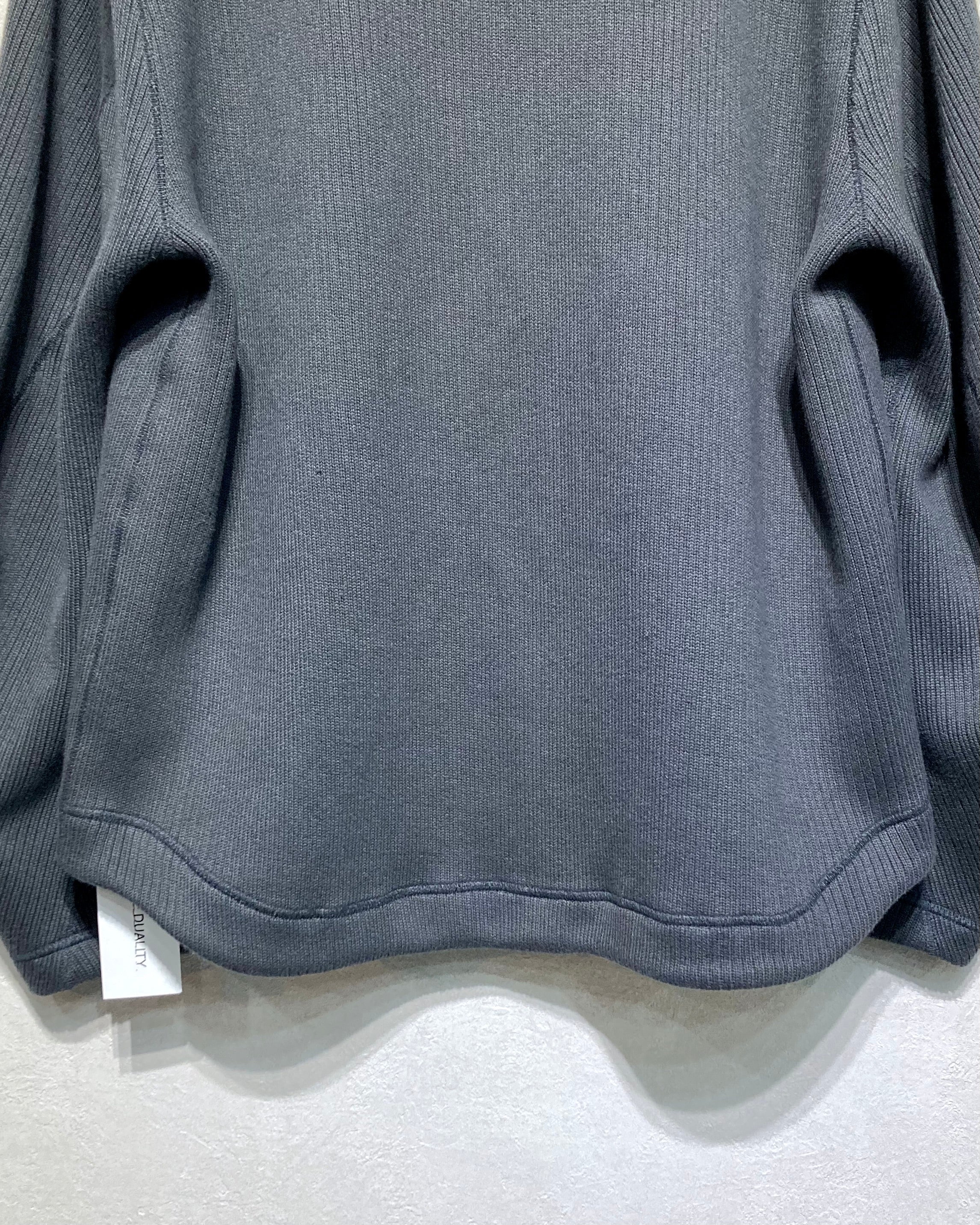 OPPOSE DUALITY / NO COLLAR RIB ZIP TOP - Black