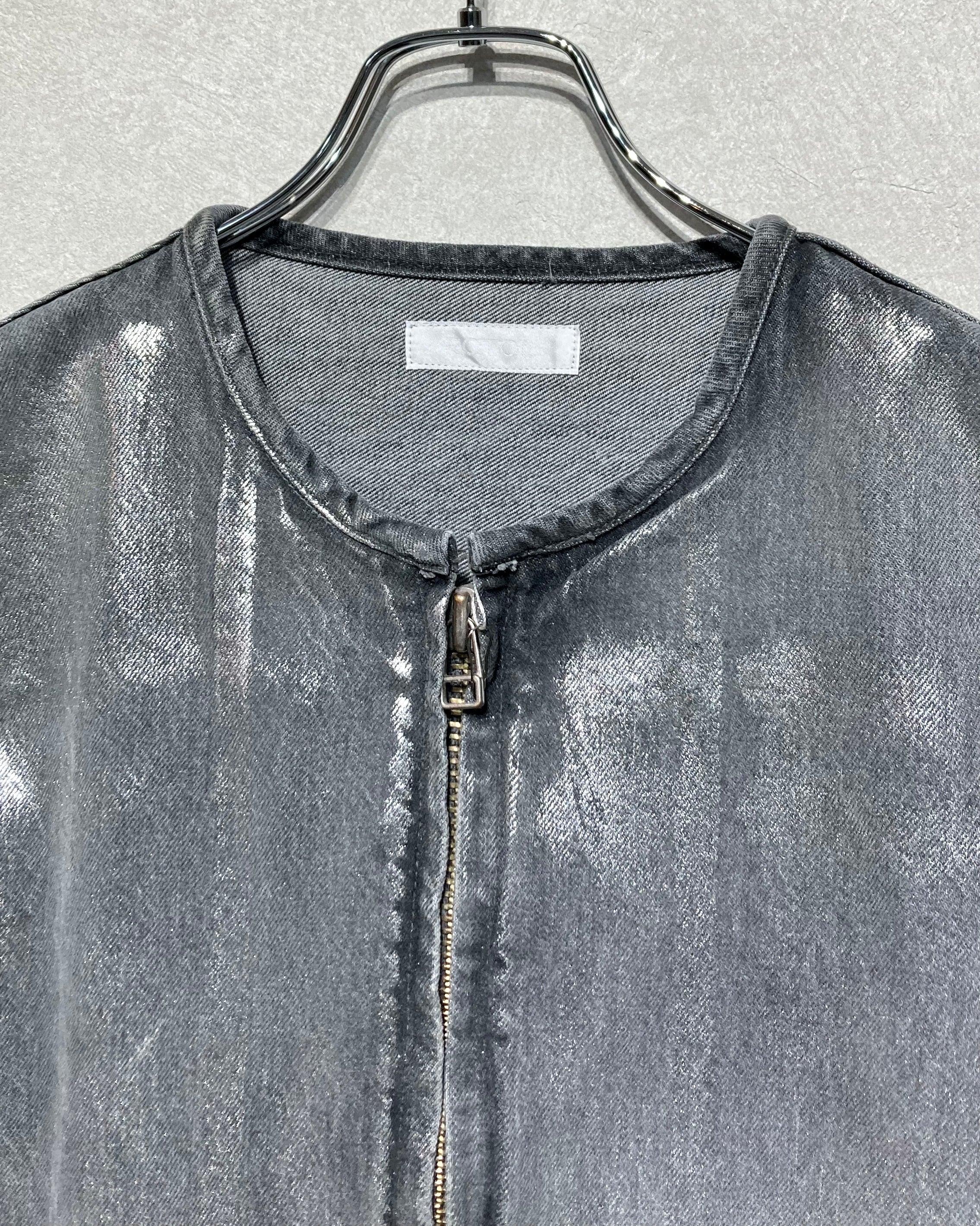 ROTOL / DOUBLE SEAMS RIDERS JACKET BLK FOIL PRINTING - Black