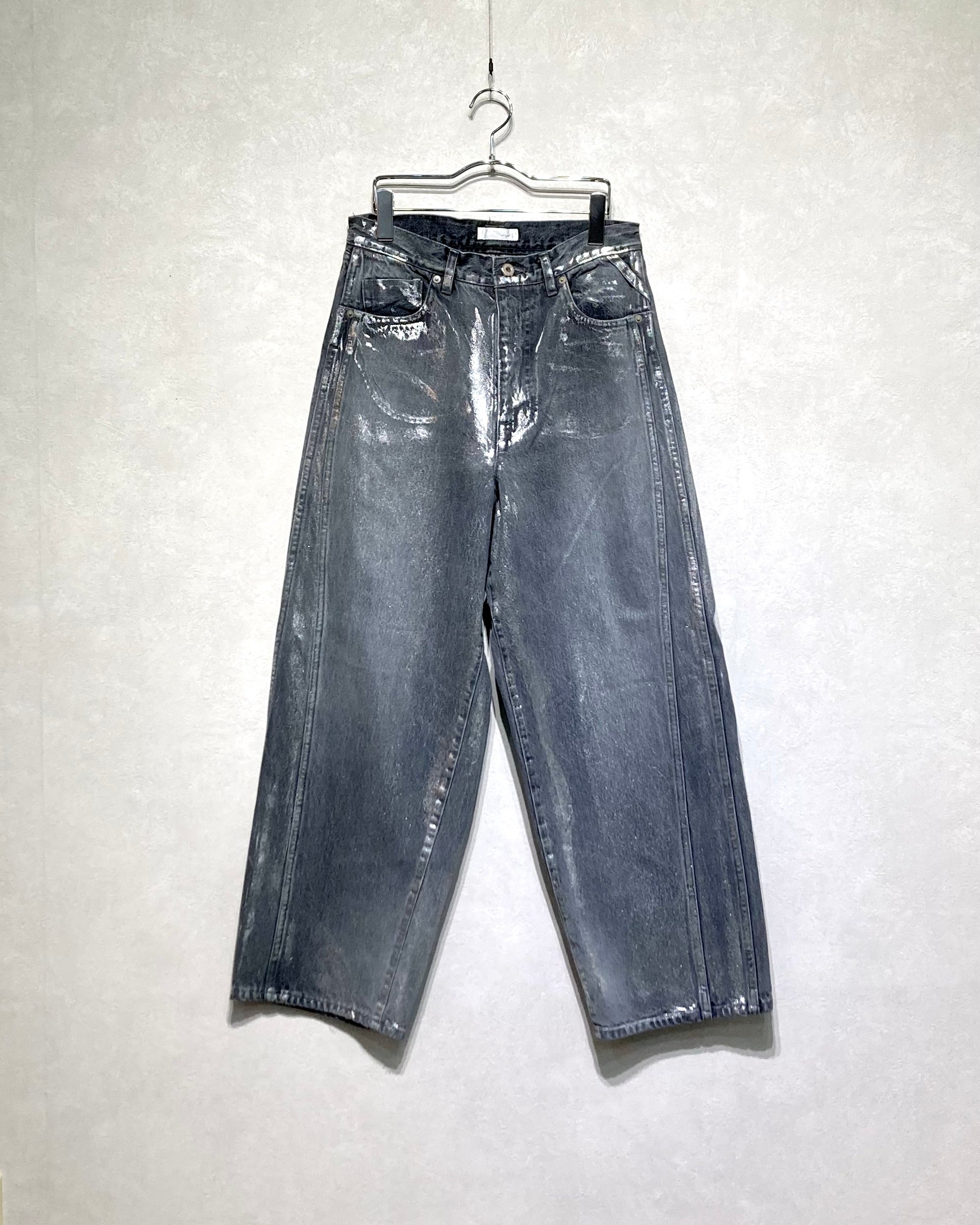 ROTOL / TRIPLE SEAMS 6P DENIM WIDE FOIL PRINTING - Black