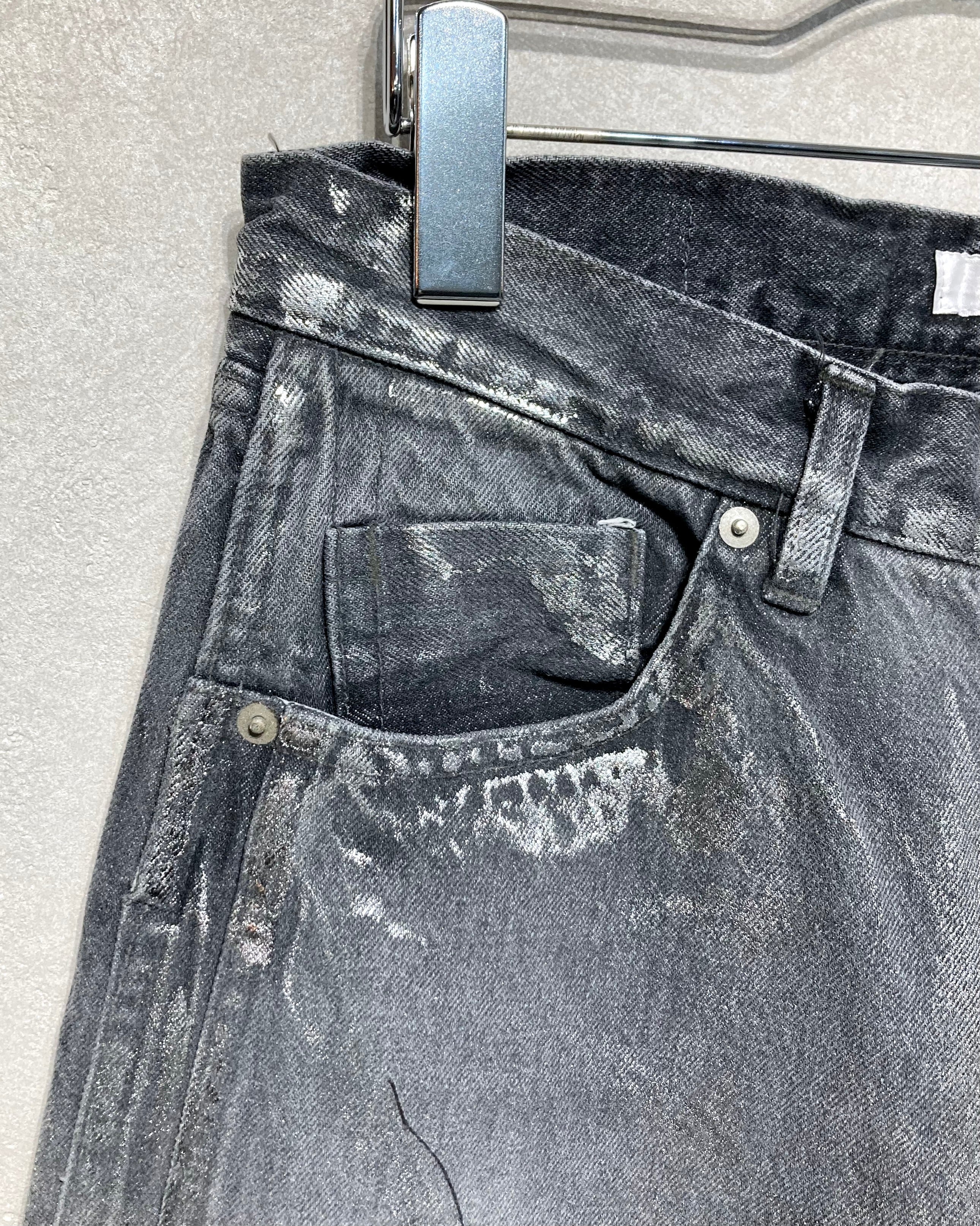 ROTOL / TRIPLE SEAMS 6P DENIM WIDE FOIL PRINTING - Black