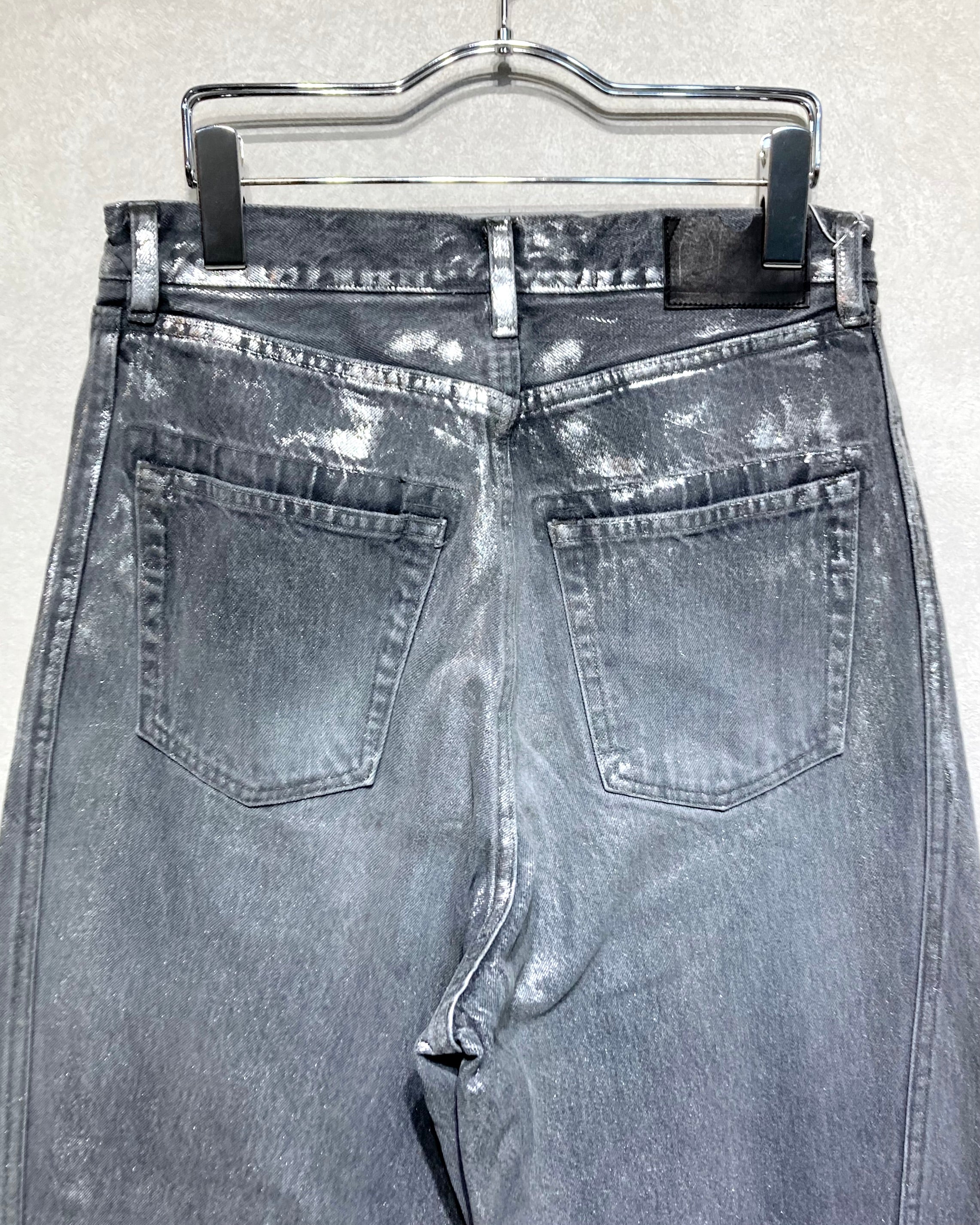 ROTOL / TRIPLE SEAMS 6P DENIM WIDE FOIL PRINTING - Black