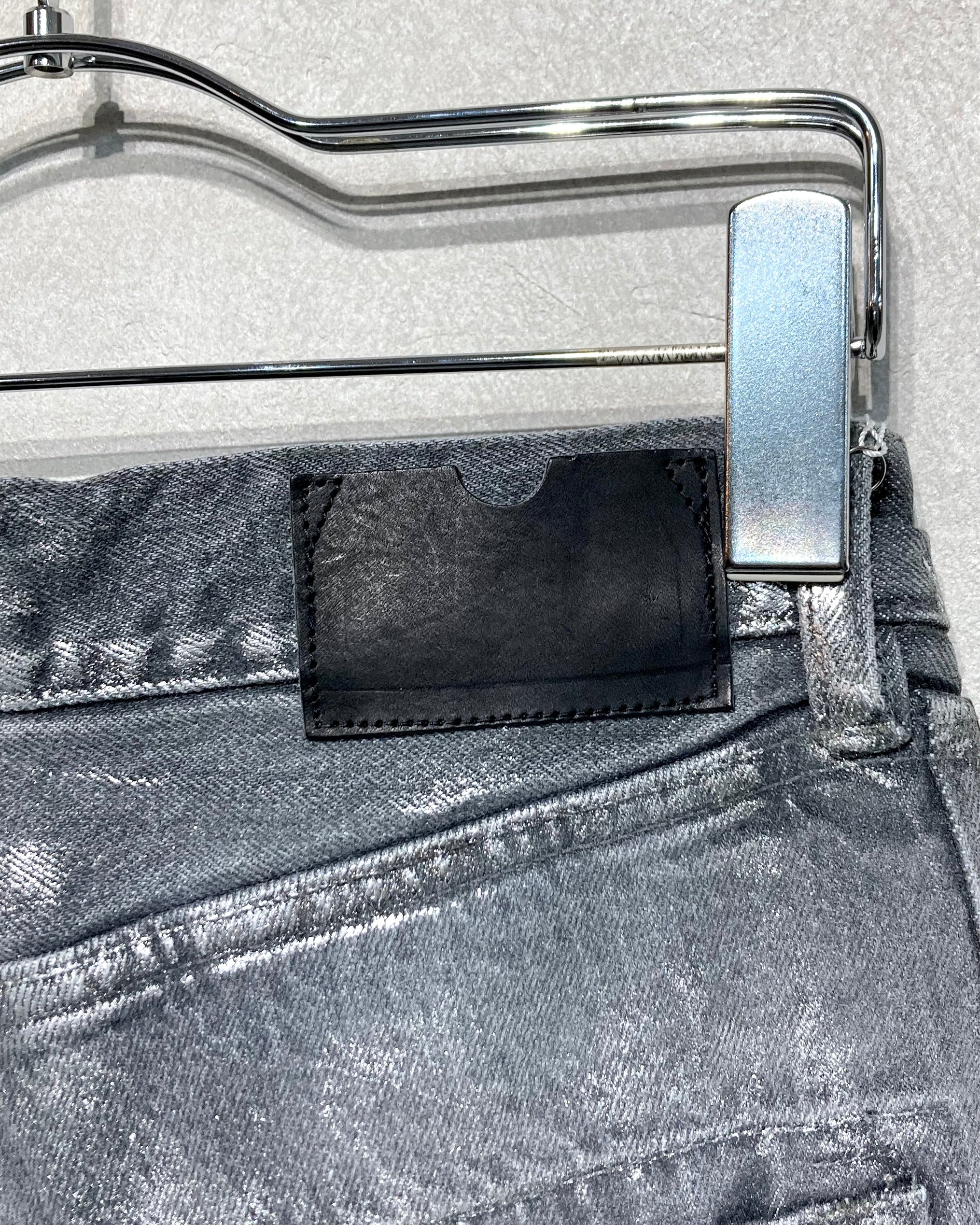 ROTOL / TRIPLE SEAMS 6P DENIM WIDE FOIL PRINTING - Black