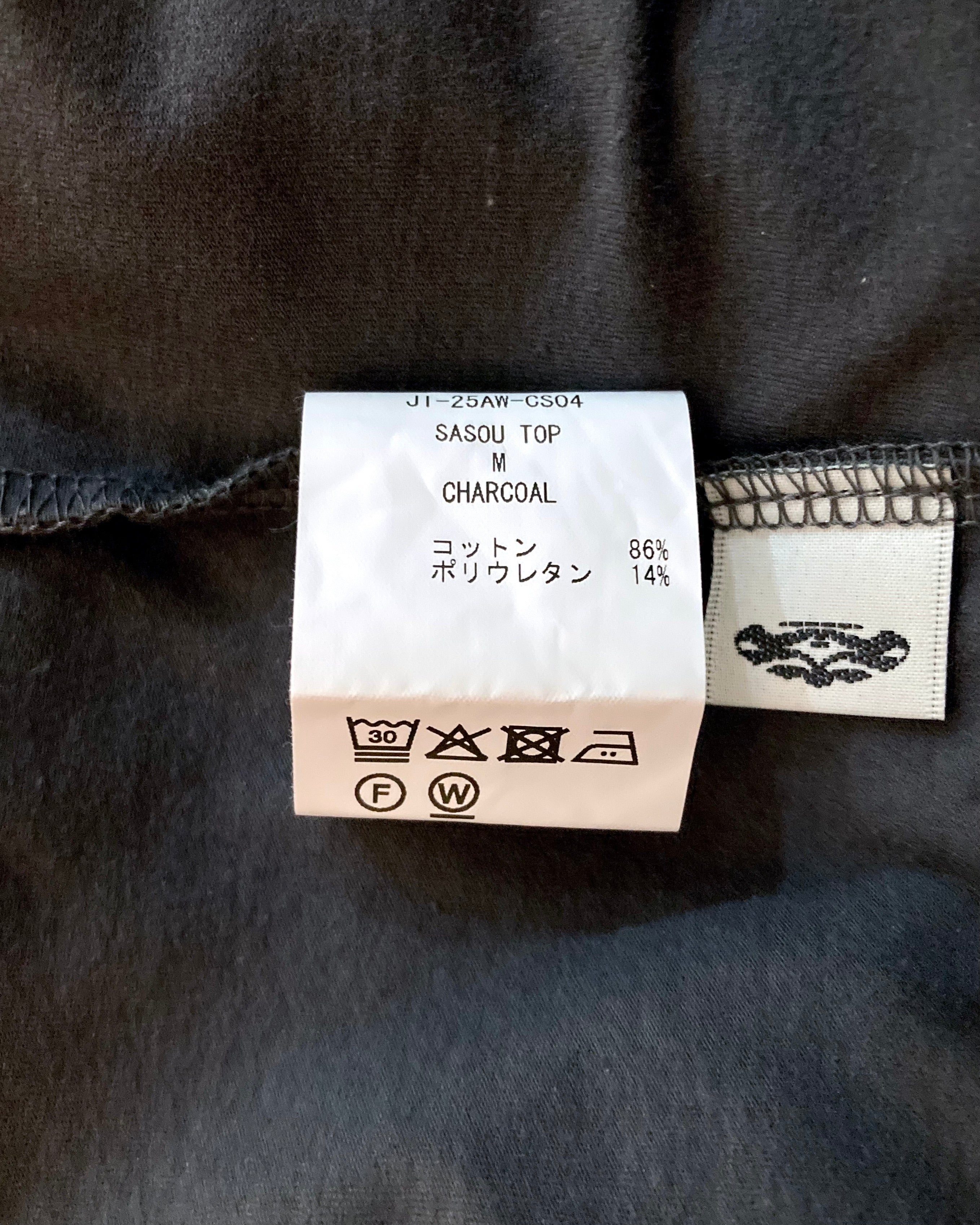 JIAN YE / SASOU TOP - Charcoal