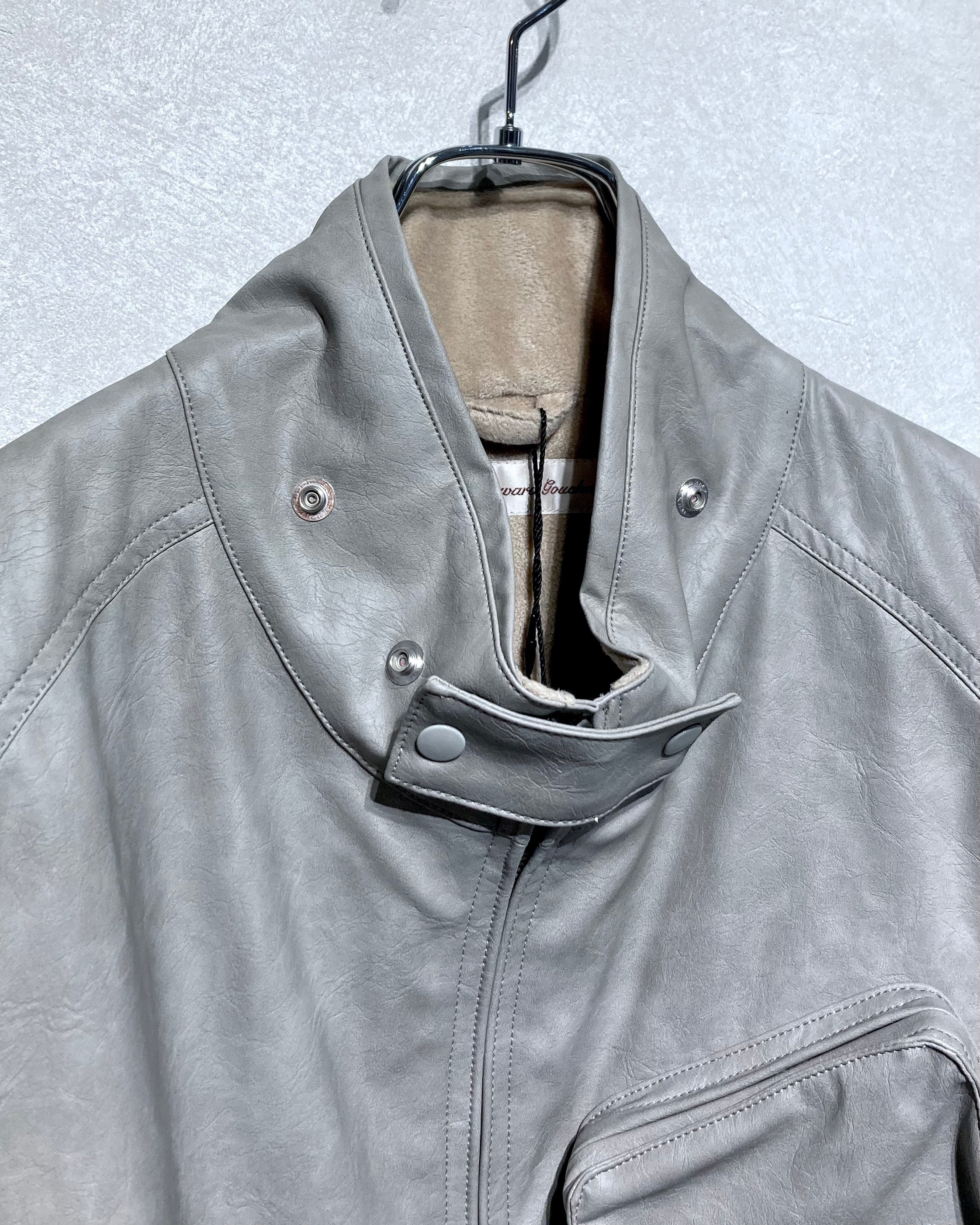 ABELIA EDOWARD GOUCHA / MOM BIKER JACKET - Gray