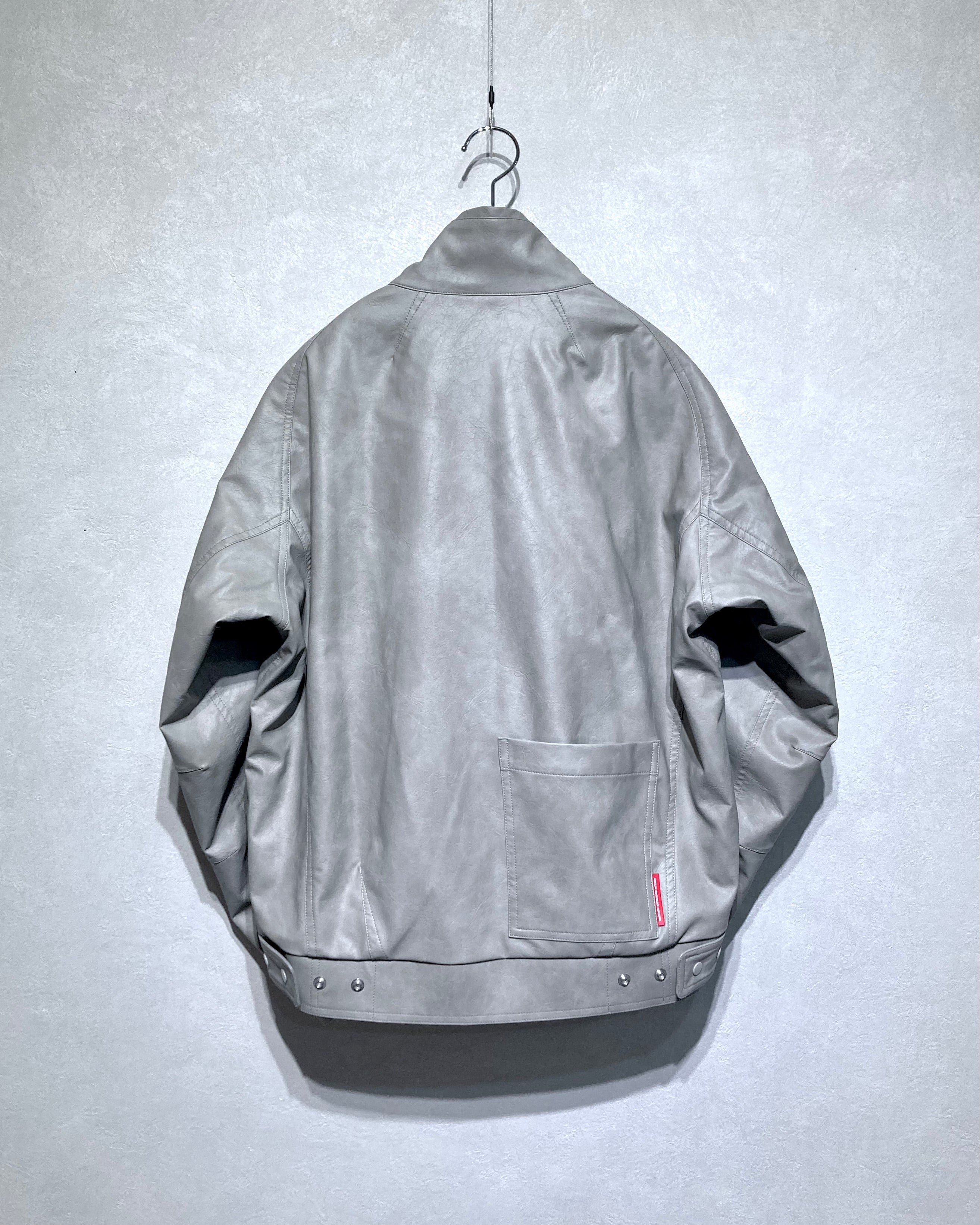 ABELIA EDOWARD GOUCHA / MOM BIKER JACKET - Gray