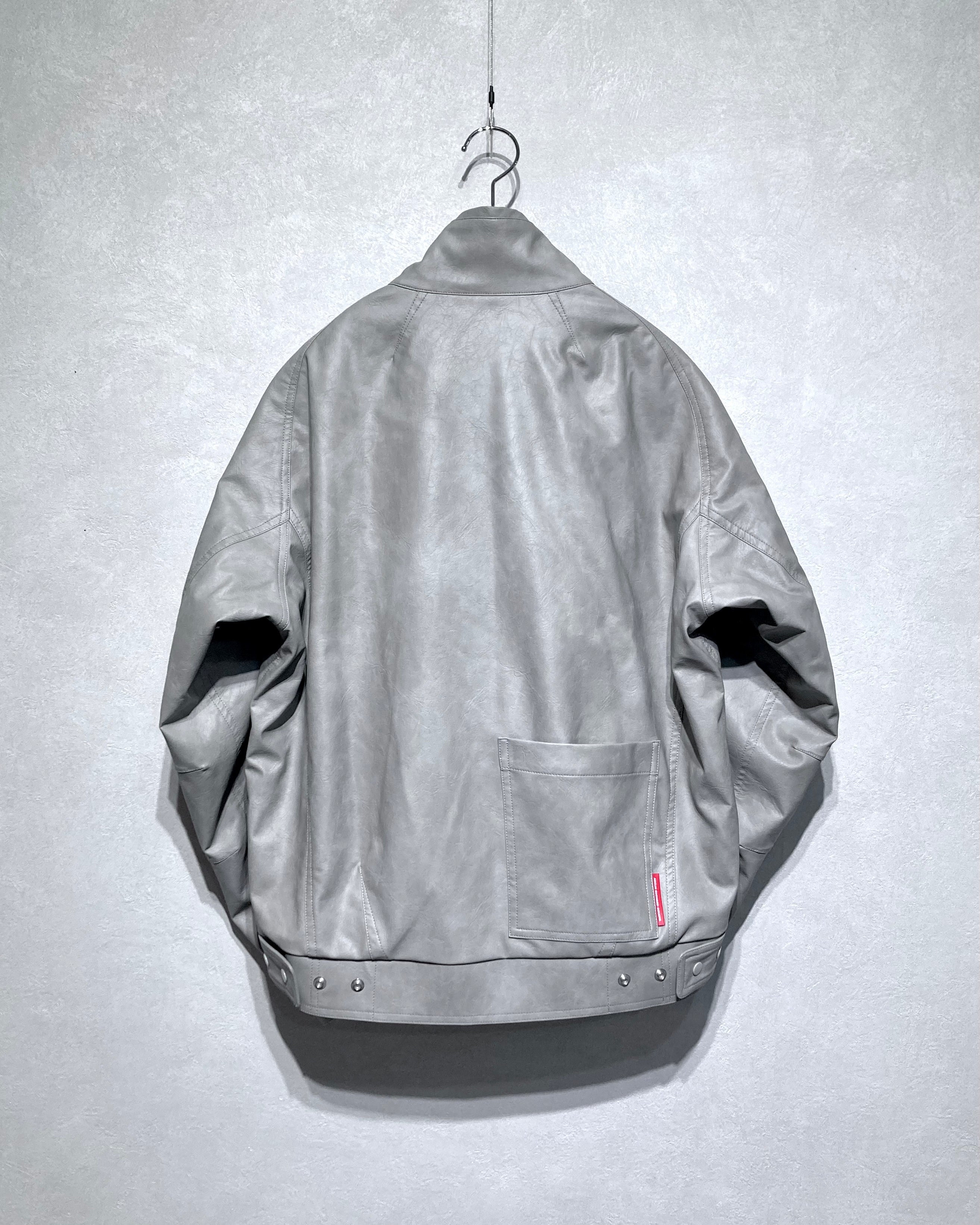 ABELIA EDOWARD GOUCHA / MOM BIKER JACKET - Gray