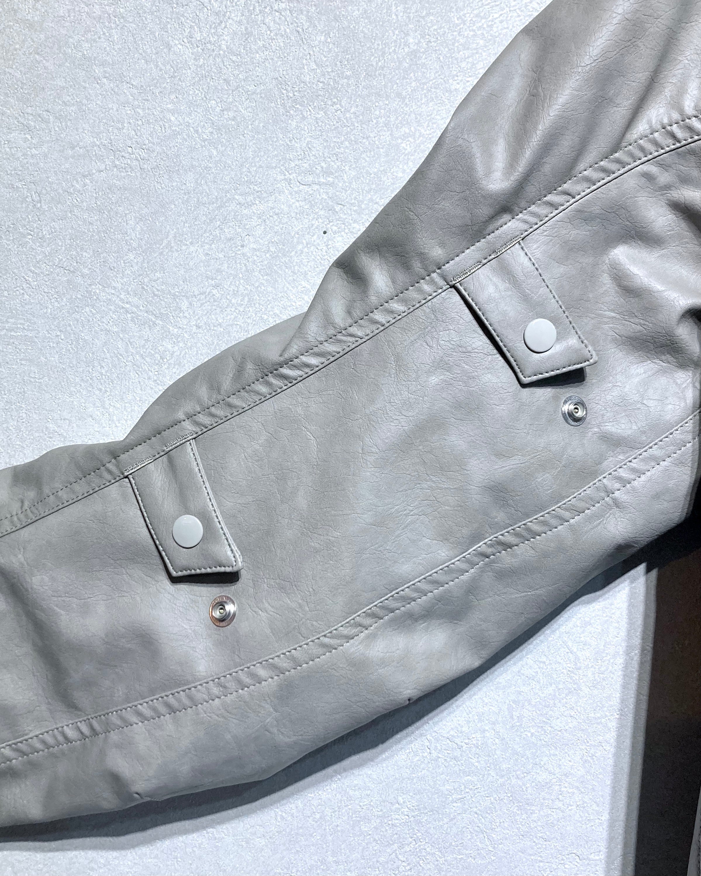 ABELIA EDOWARD GOUCHA / MOM BIKER JACKET - Gray