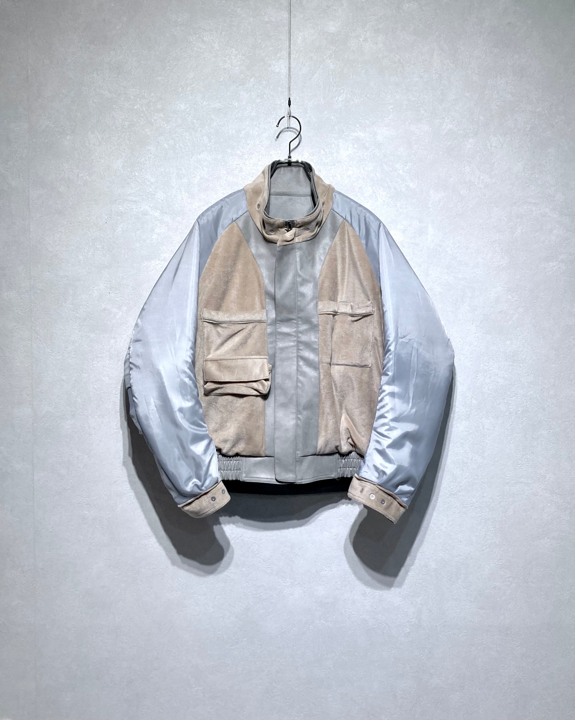 ABELIA EDOWARD GOUCHA / MOM BIKER JACKET - Gray