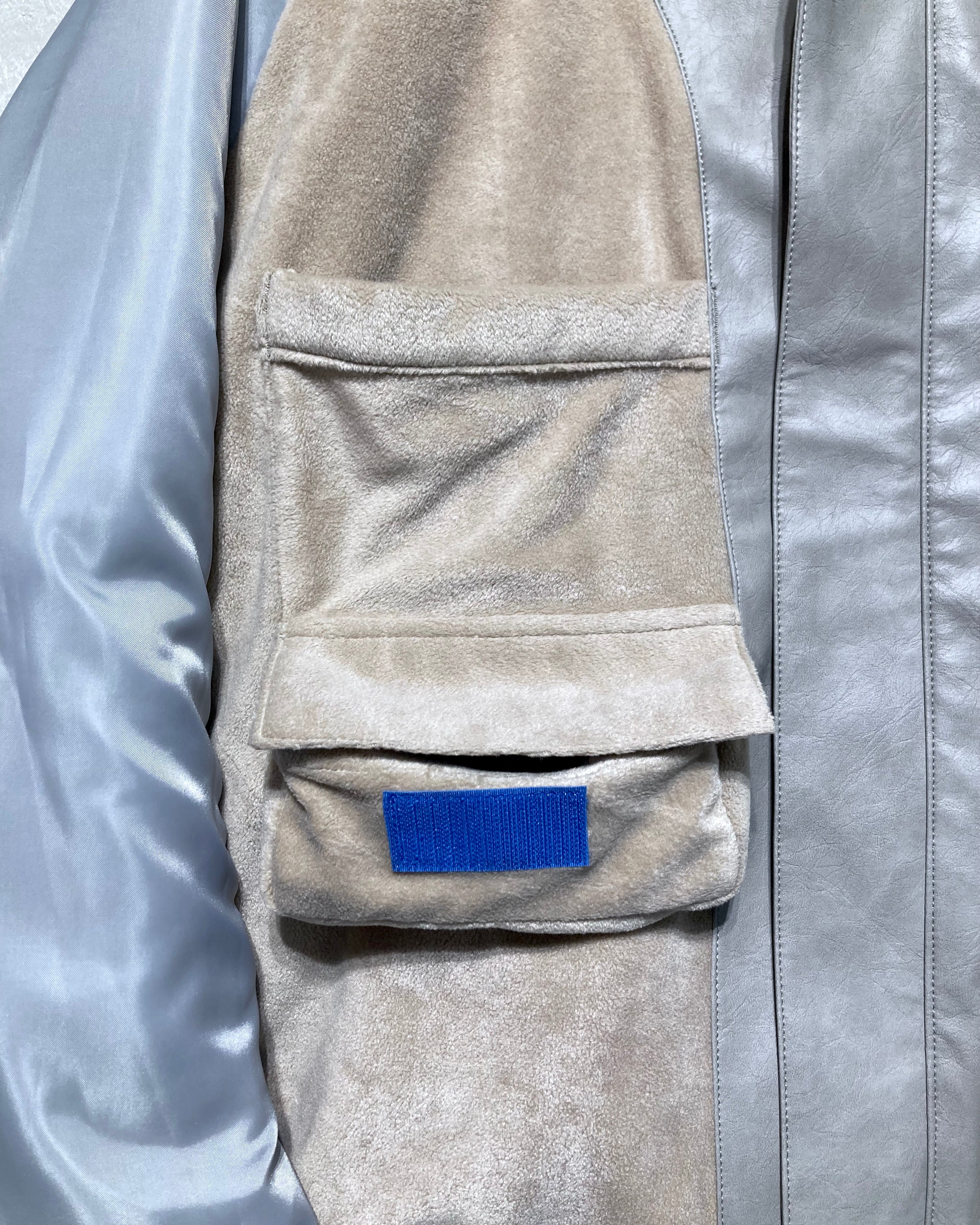 ABELIA EDOWARD GOUCHA / MOM BIKER JACKET - Gray