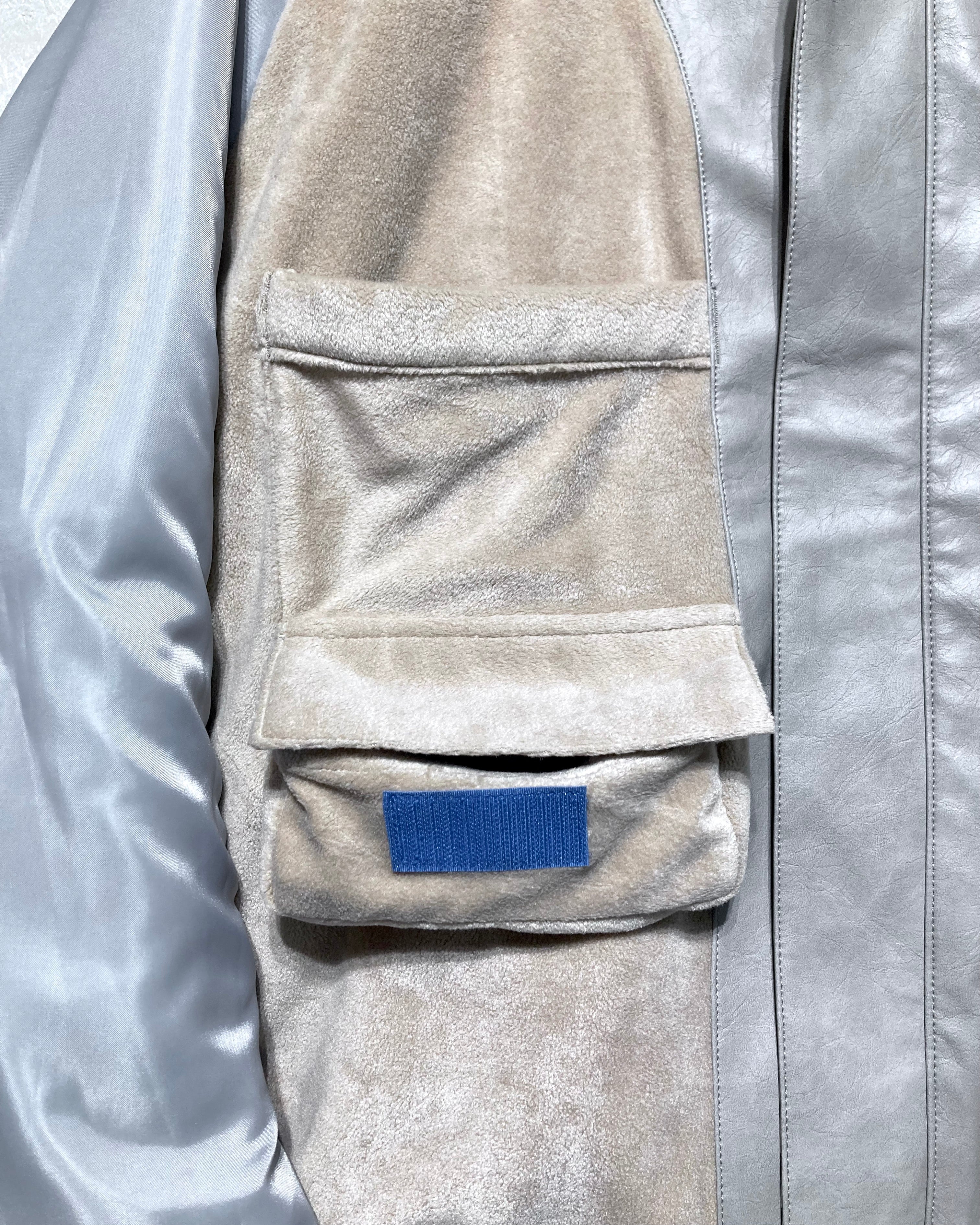 ABELIA EDOWARD GOUCHA / MOM BIKER JACKET - Gray