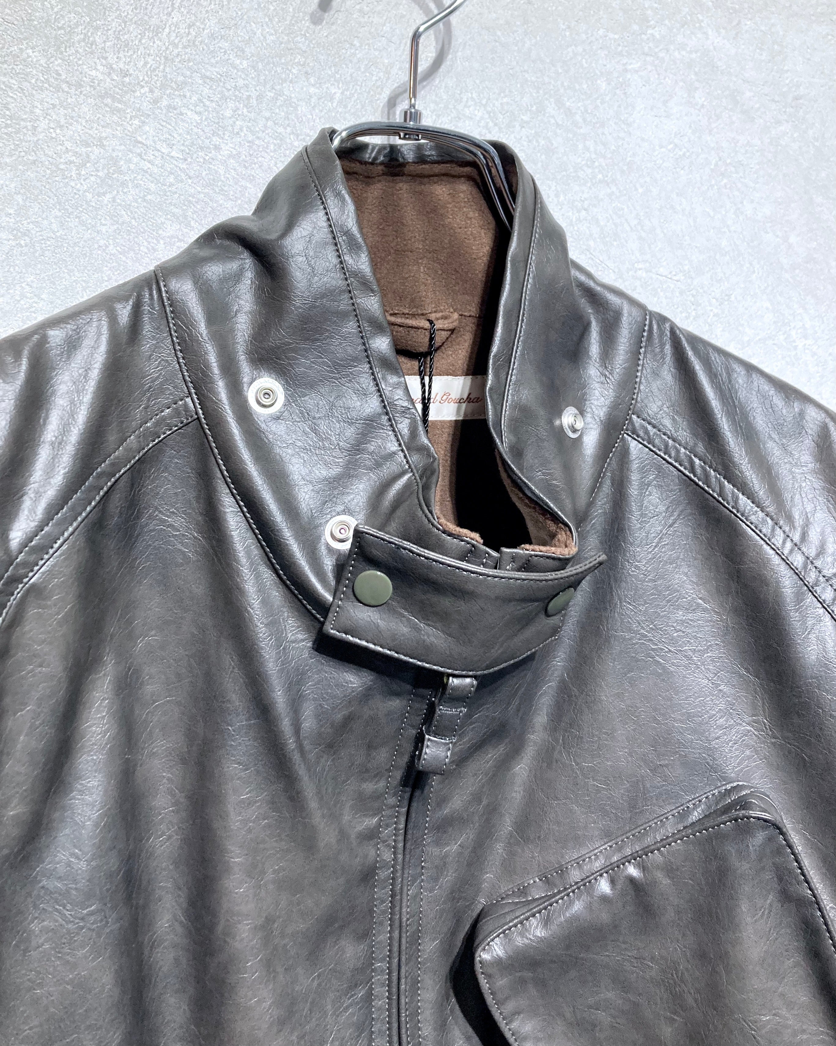 ABELIA EDOWARD GOUCHA / MOM BIKER JACKET - Charcoal