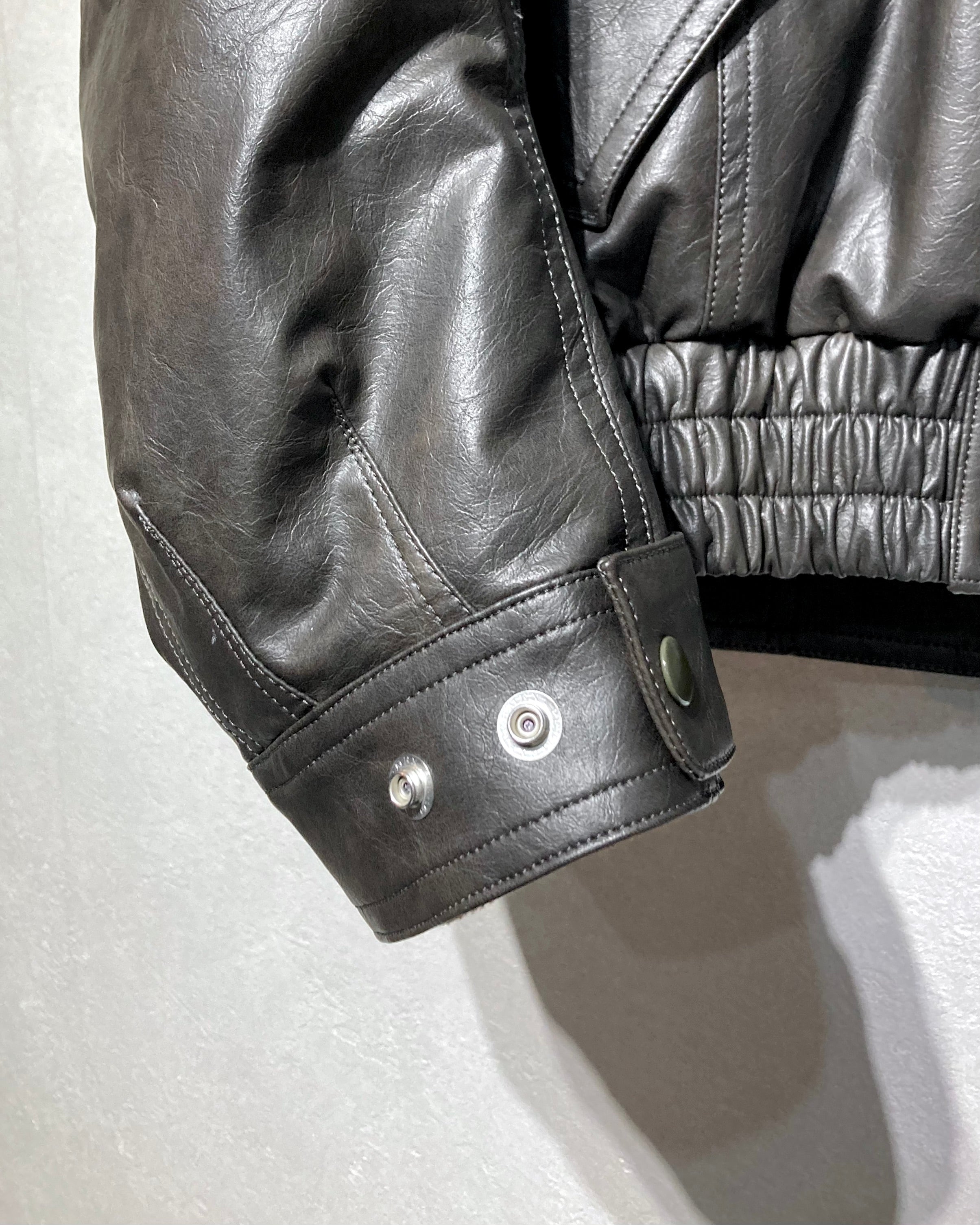 ABELIA EDOWARD GOUCHA / MOM BIKER JACKET - Charcoal