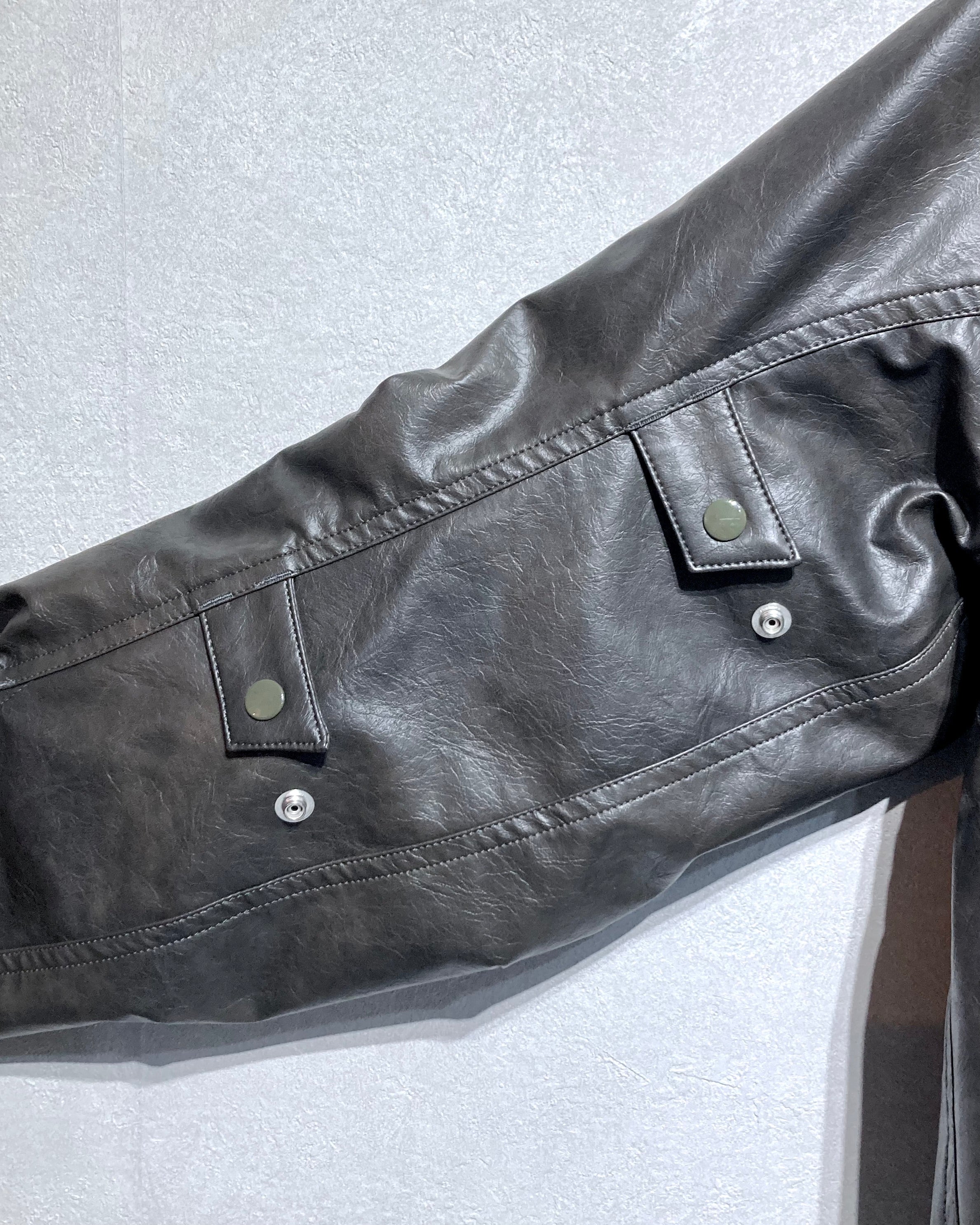 ABELIA EDOWARD GOUCHA / MOM BIKER JACKET - Charcoal