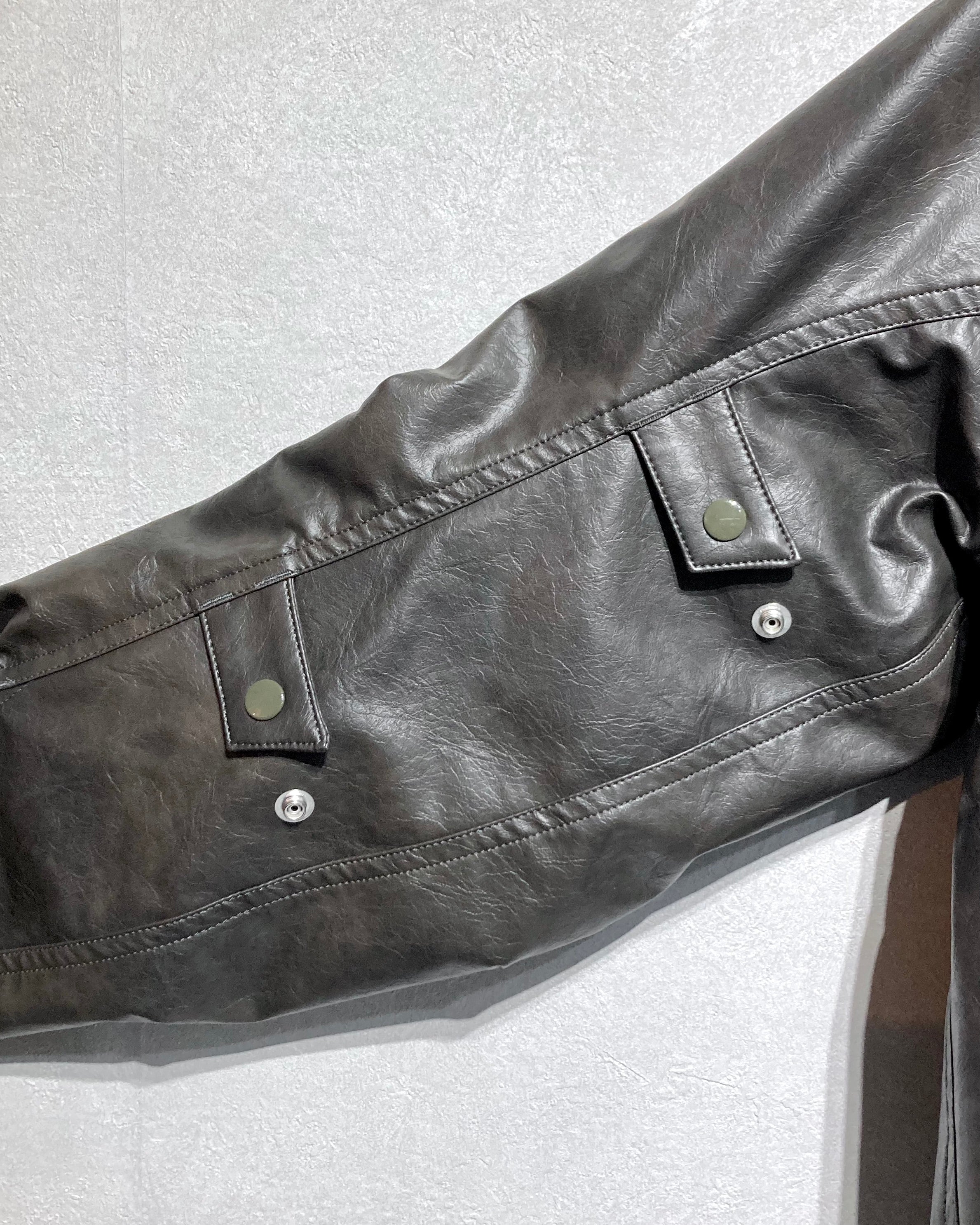 ABELIA EDOWARD GOUCHA / MOM BIKER JACKET - Charcoal