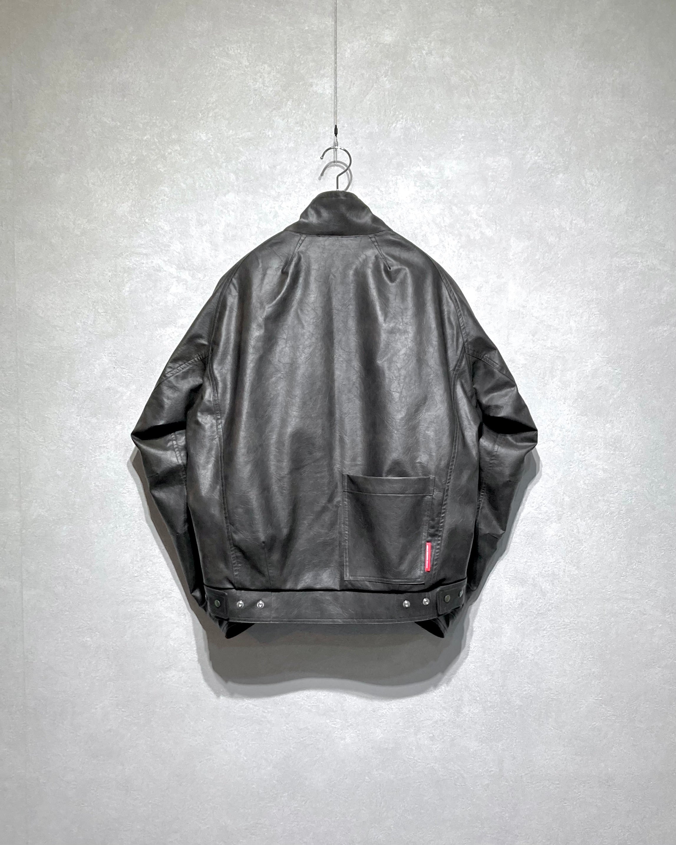 ABELIA EDOWARD GOUCHA / MOM BIKER JACKET - Charcoal