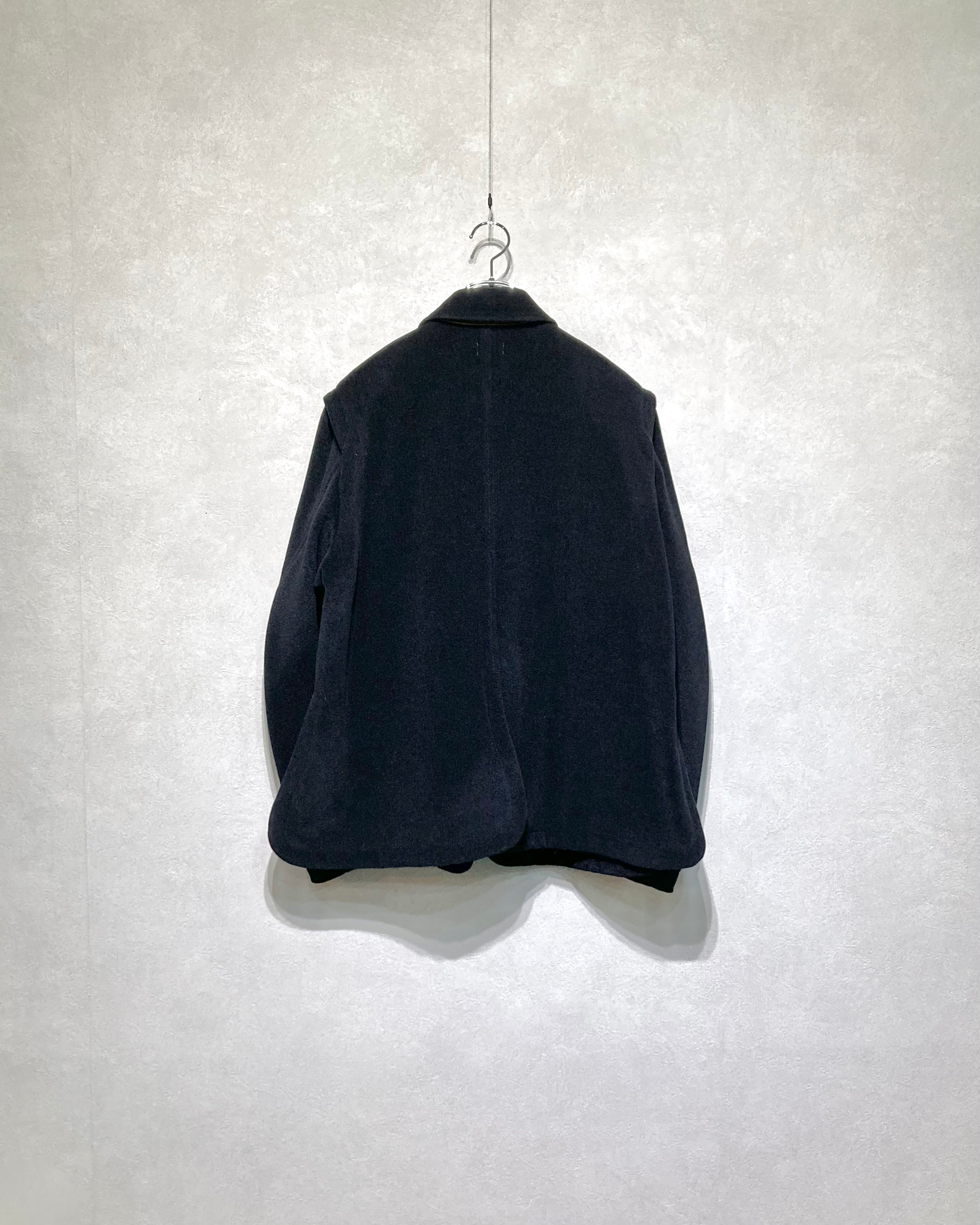 CALL / MELTON SHORT COAT - Black