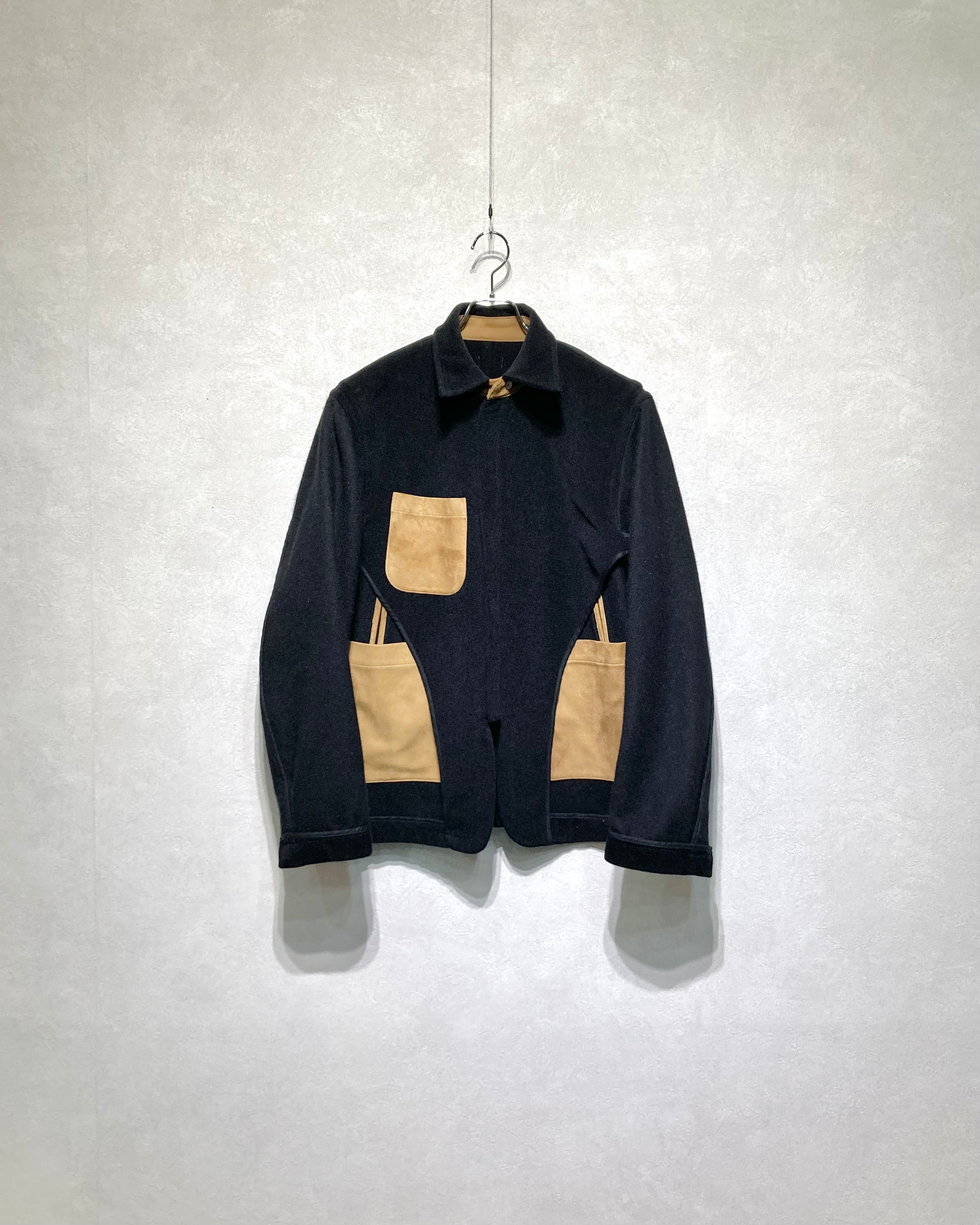 CALL / MELTON SHORT COAT - Black