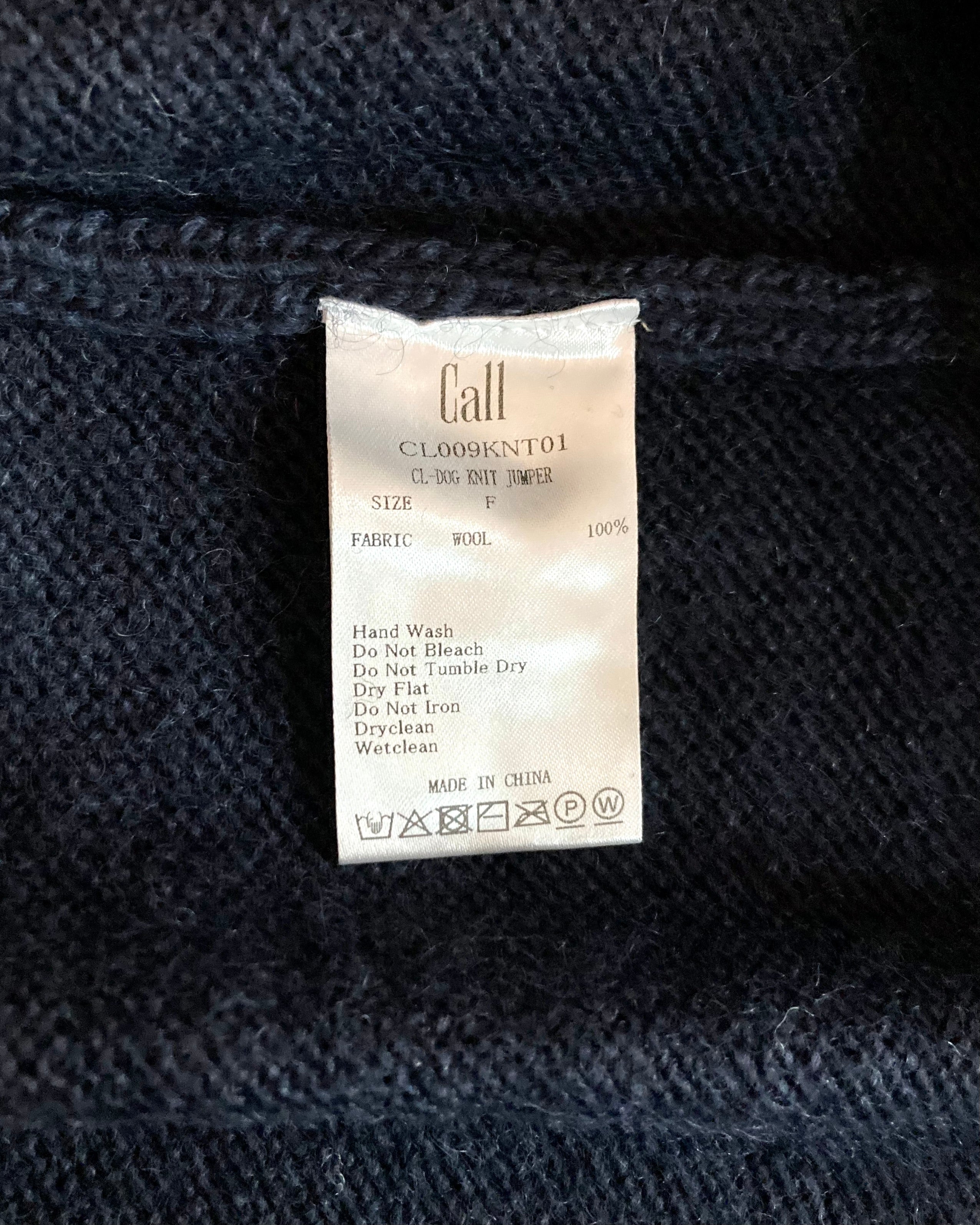 CALL / CL-DOG KNIT JUMPER - Navy