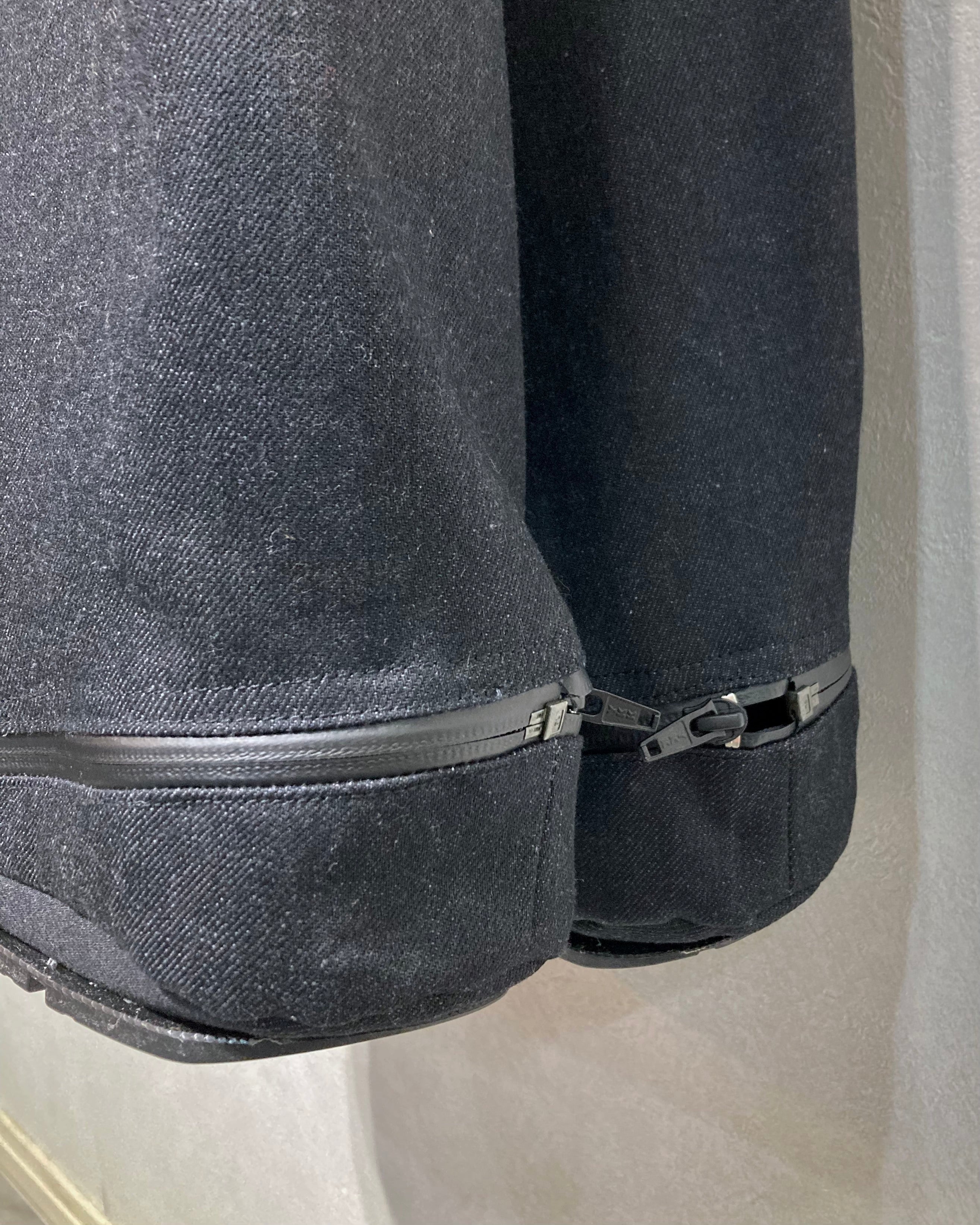 OPPOSE DUALITY / 6POCKET SUB ONG VIBRAM DENIM TROUSERS - Blackgray