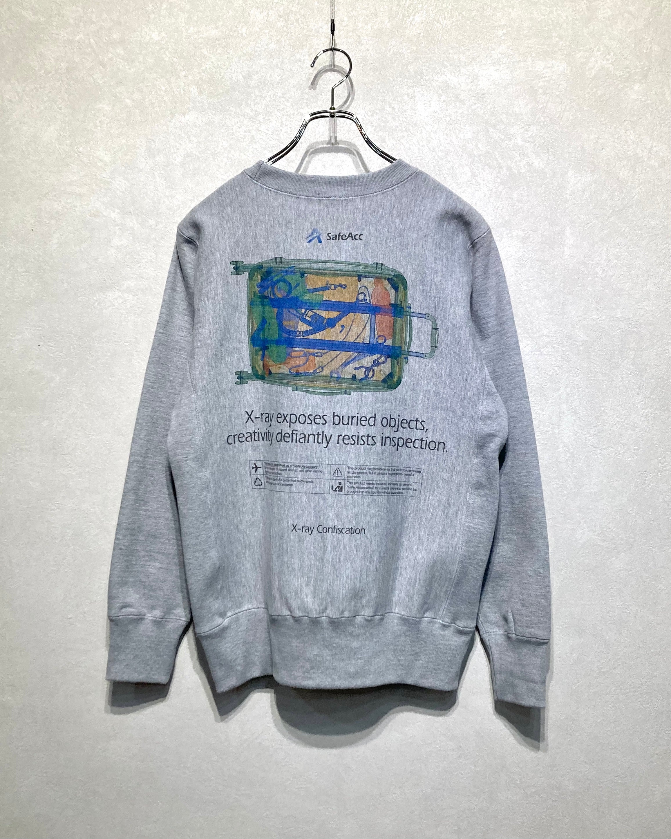 HIDAKA / X-RAY BAGGAGE SWEATSHIRTS - Ash