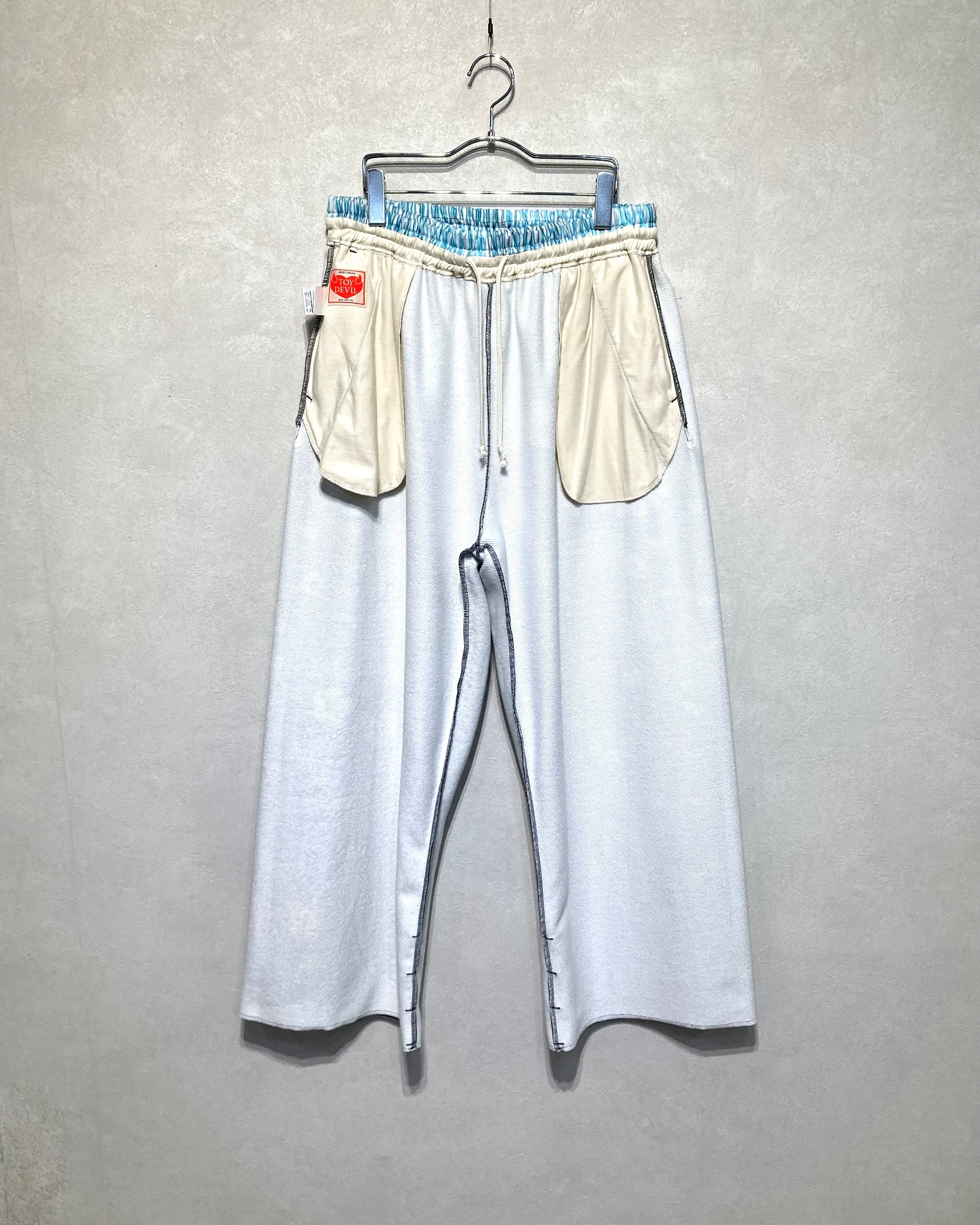 TOY DEVIL / TRANSFER PRINT SWEAT PANTS DENIM