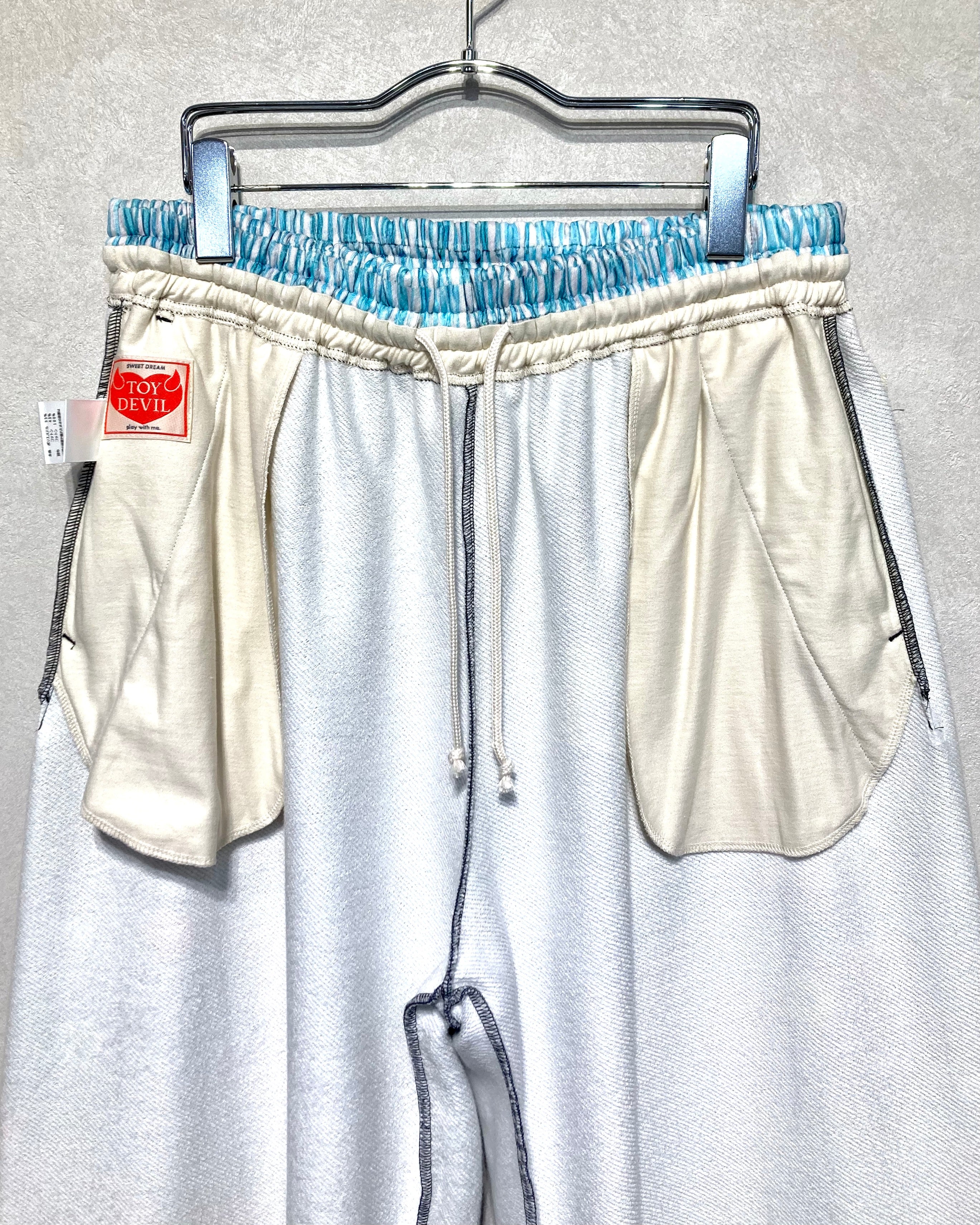 TOY DEVIL / TRANSFER PRINT SWEAT PANTS DENIM