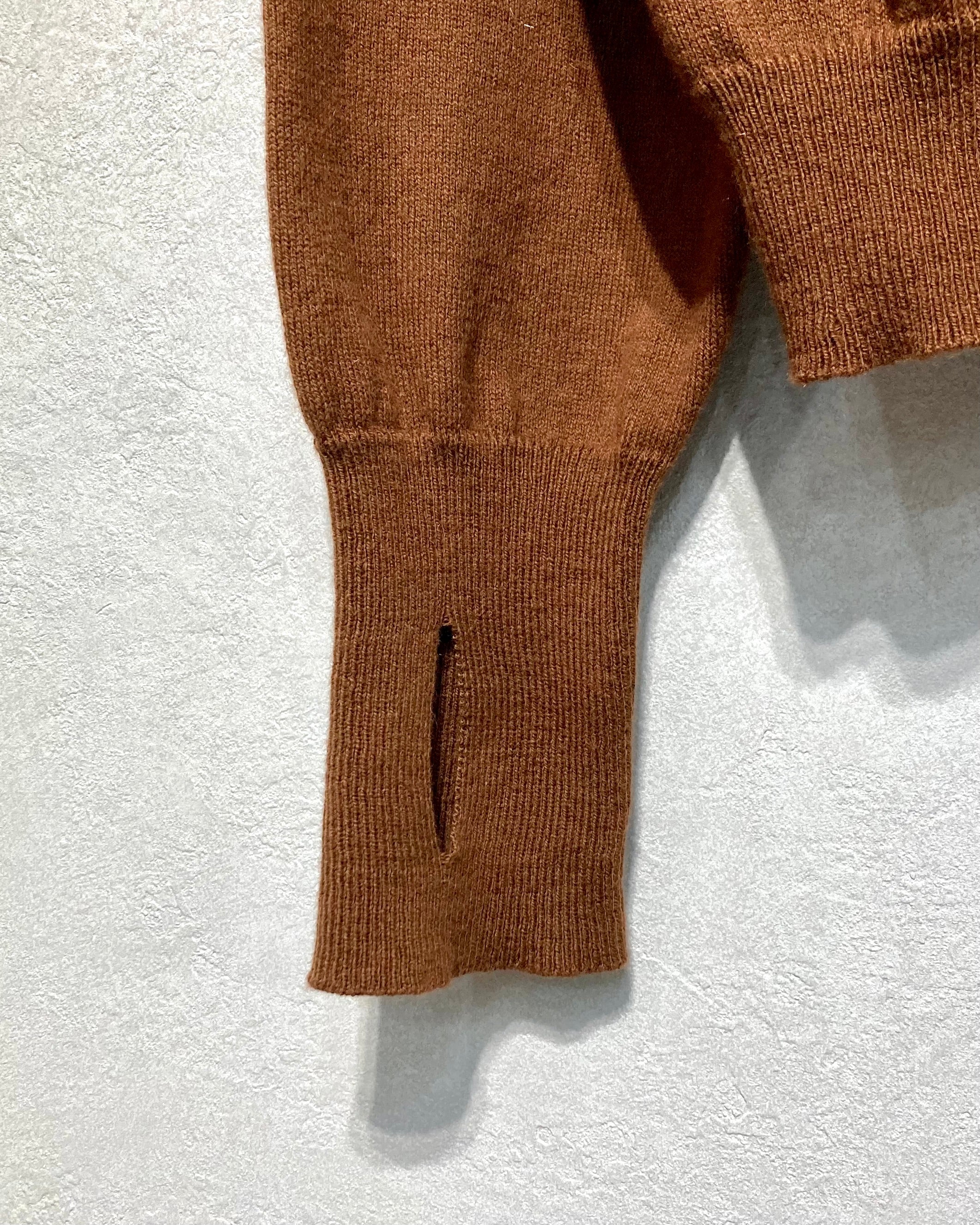 ROTOL / CASHMERE BLEND KNIT SHIRT - Brown