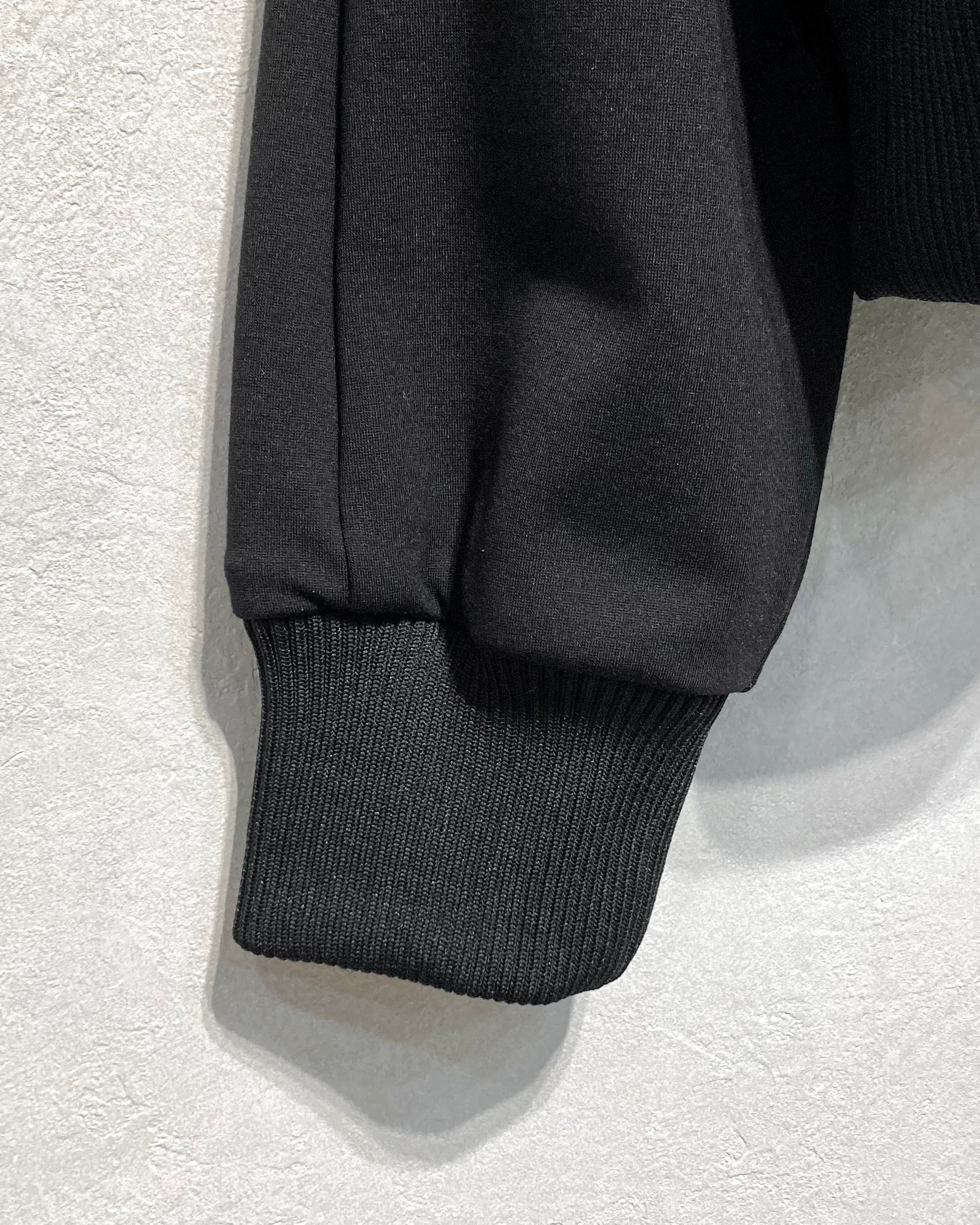 ROTOL / SMOOTH JERSEY TRACK JACKET - Black