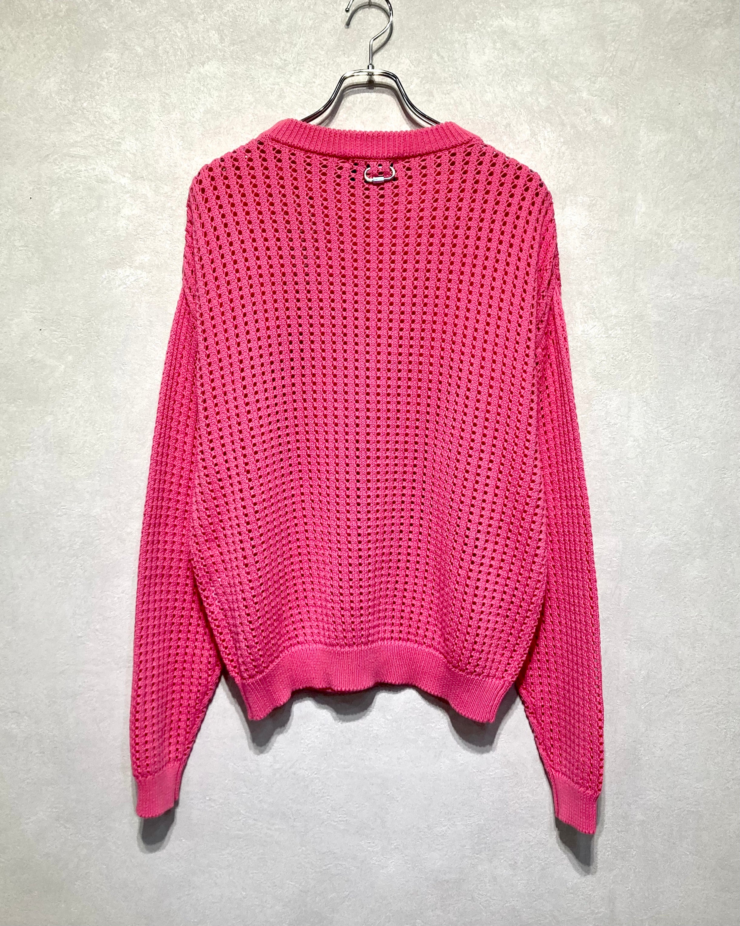 REFOMED / GUARD KNIT SWEATER - Pink