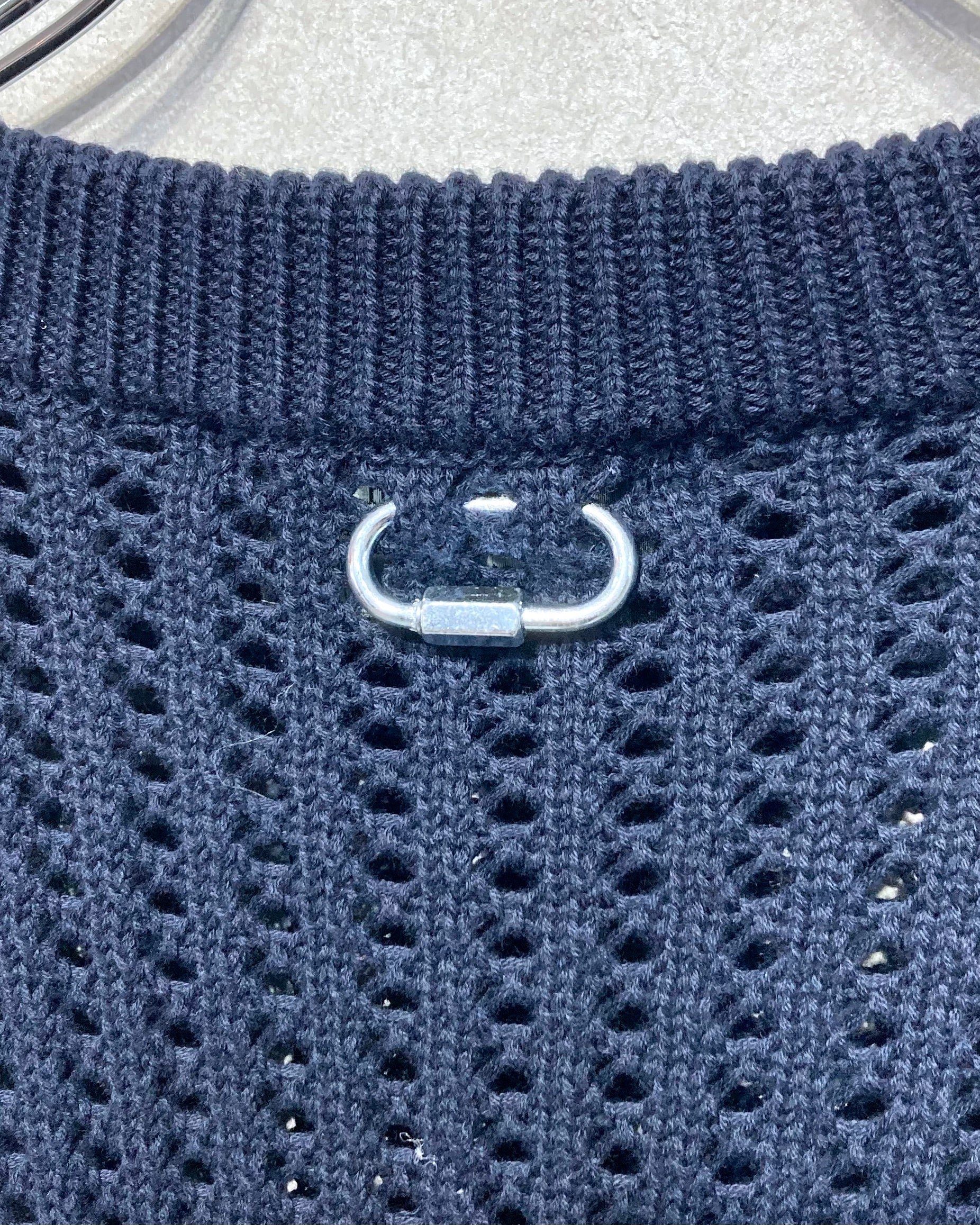 REFOMED / GUARD KNIT SWEATER - Navy
