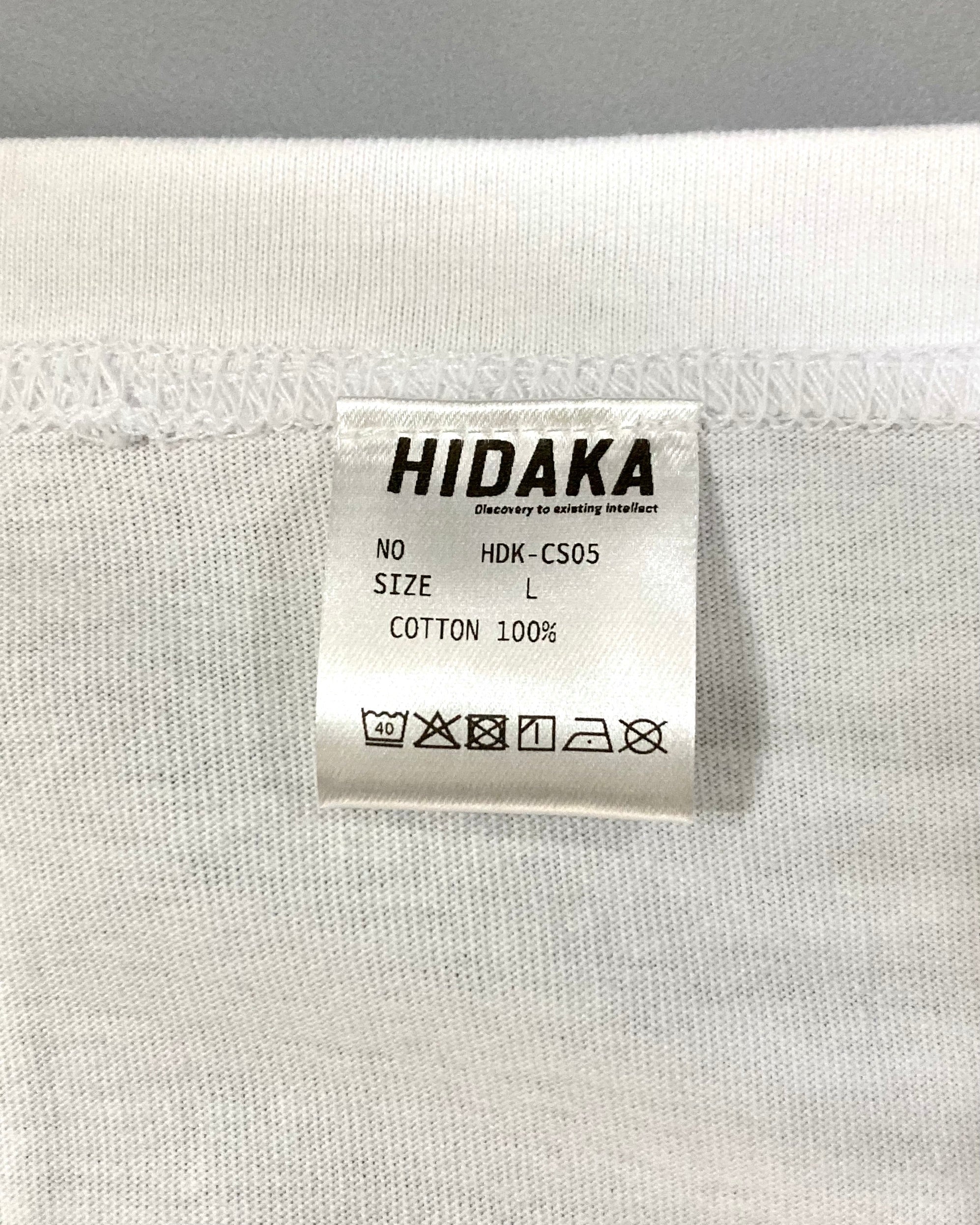 HIDAKA / X-RAY BAGGAGE TEE - White