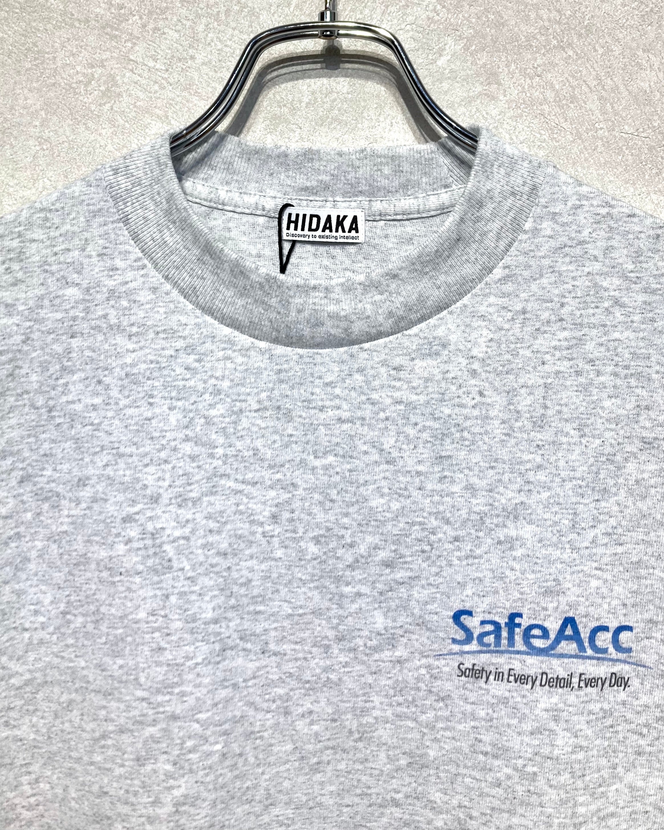 HIDAKA / X-RAY BAGGAGE TEE - Ash