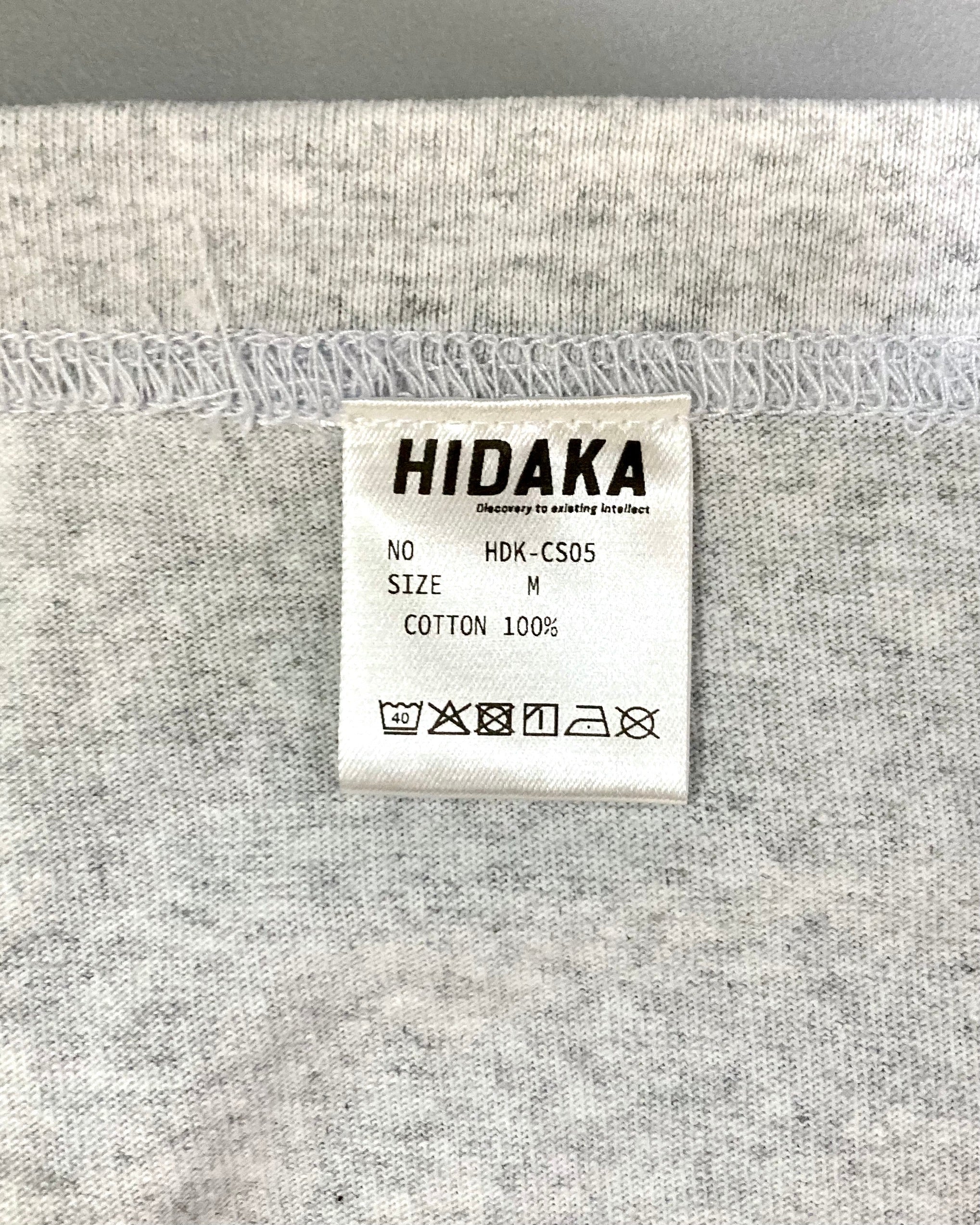 HIDAKA / X-RAY BAGGAGE TEE - Ash