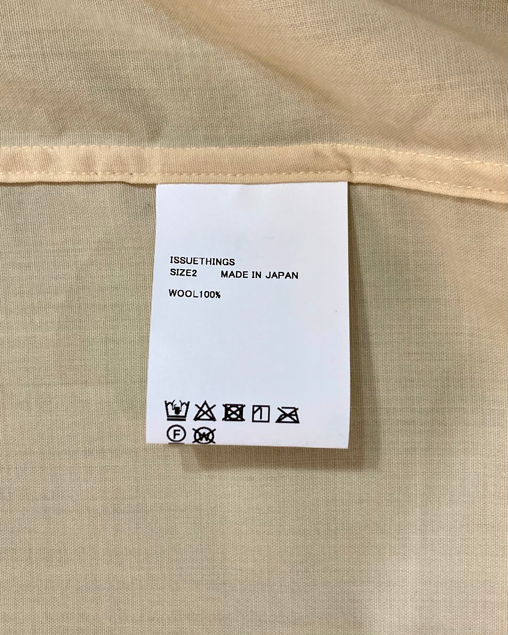 ISSUETHINGS / TYPE102/Shirt/Wool - Yellow
