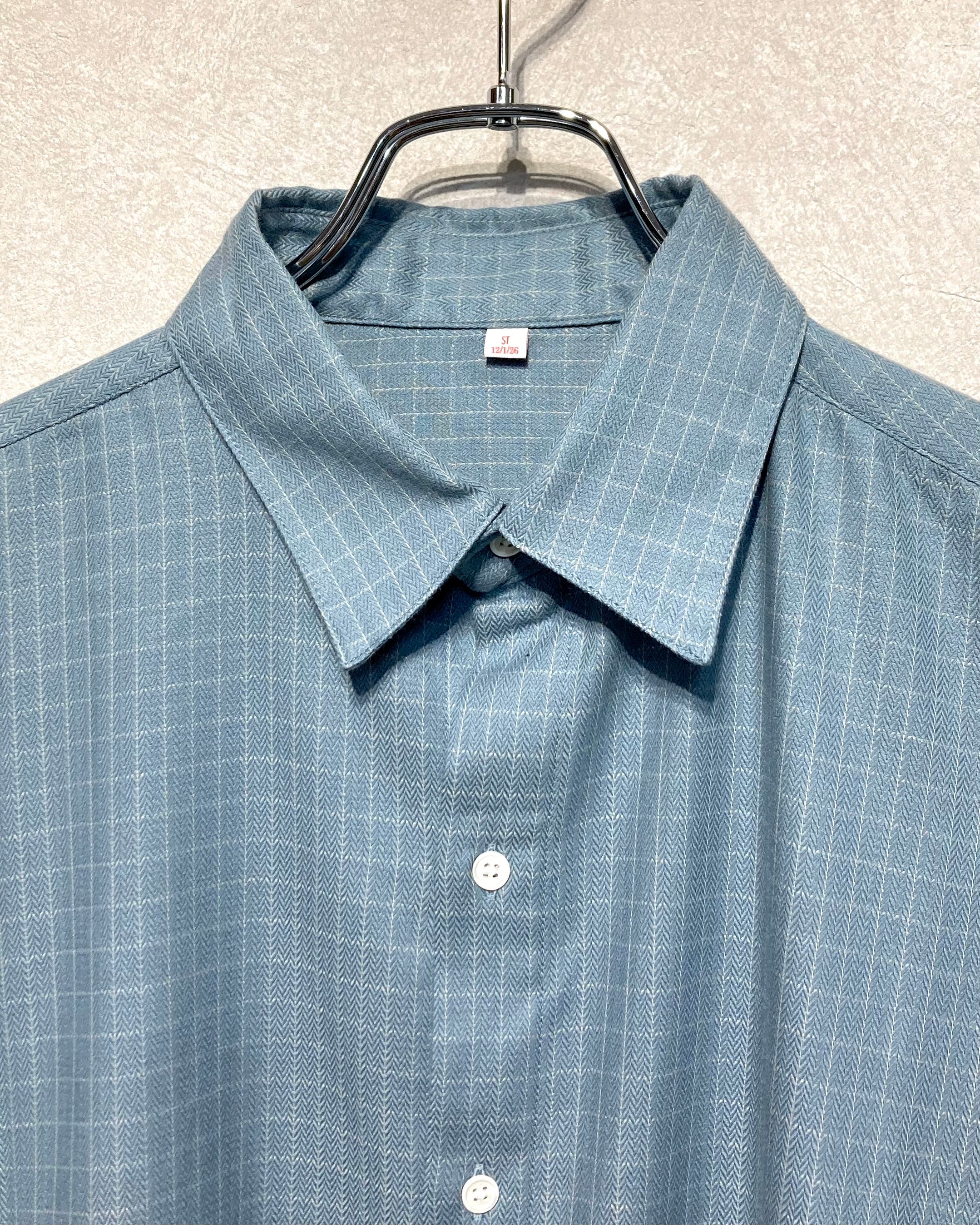 ISSUETHINGS / TYPE102/Shirt/Cotton - Light blue