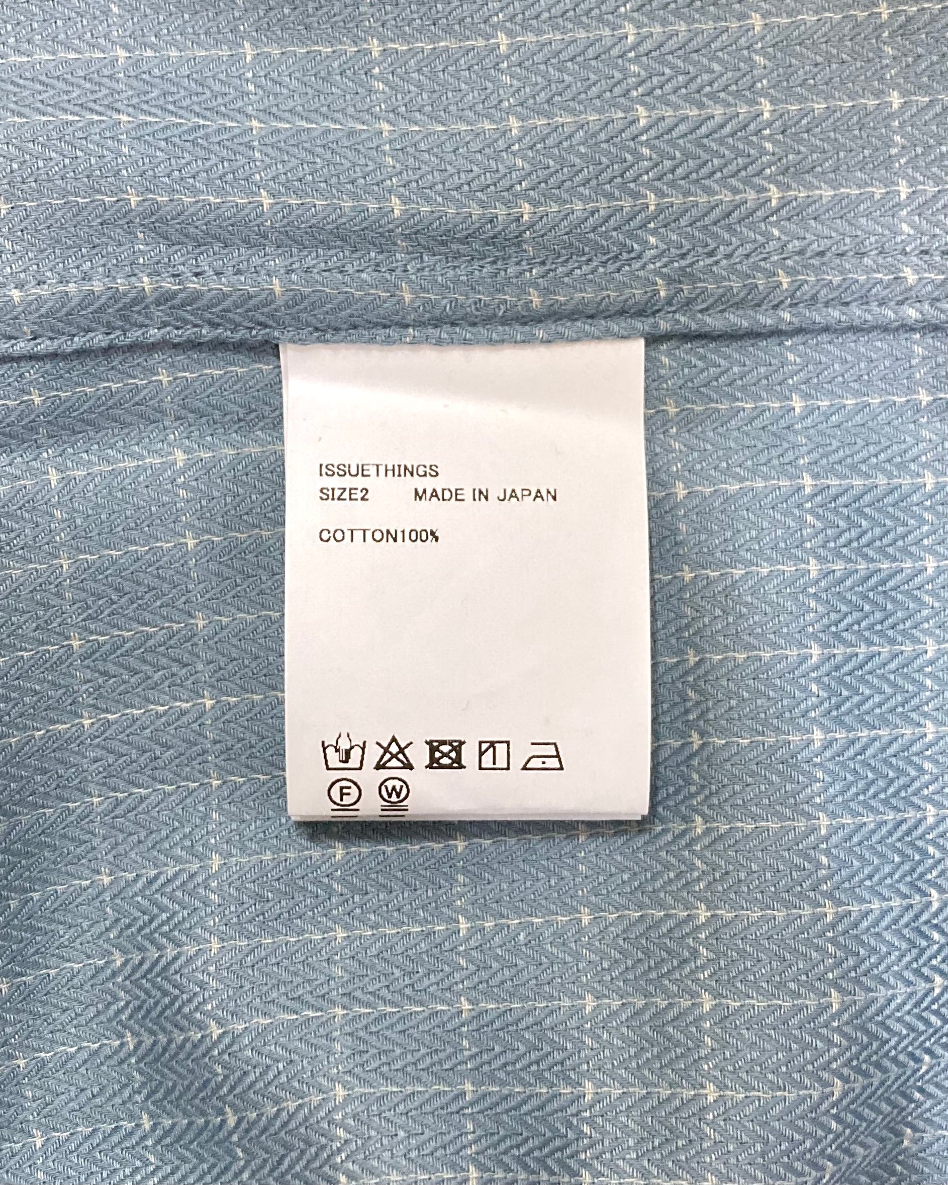 ISSUETHINGS / TYPE102/Shirt/Cotton - Light blue