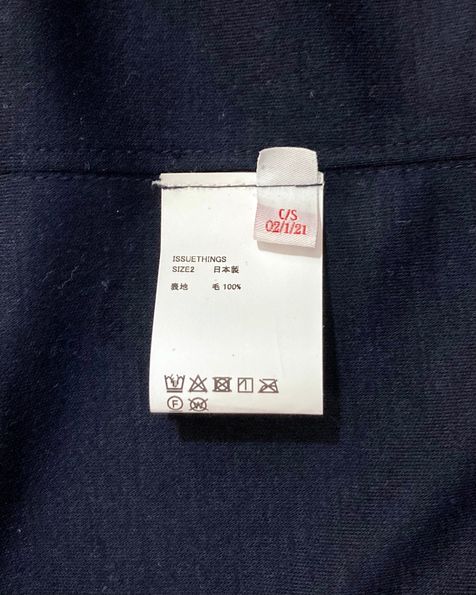 ISSUETHINGS / TYPE109/Cut&sew - Navy blue