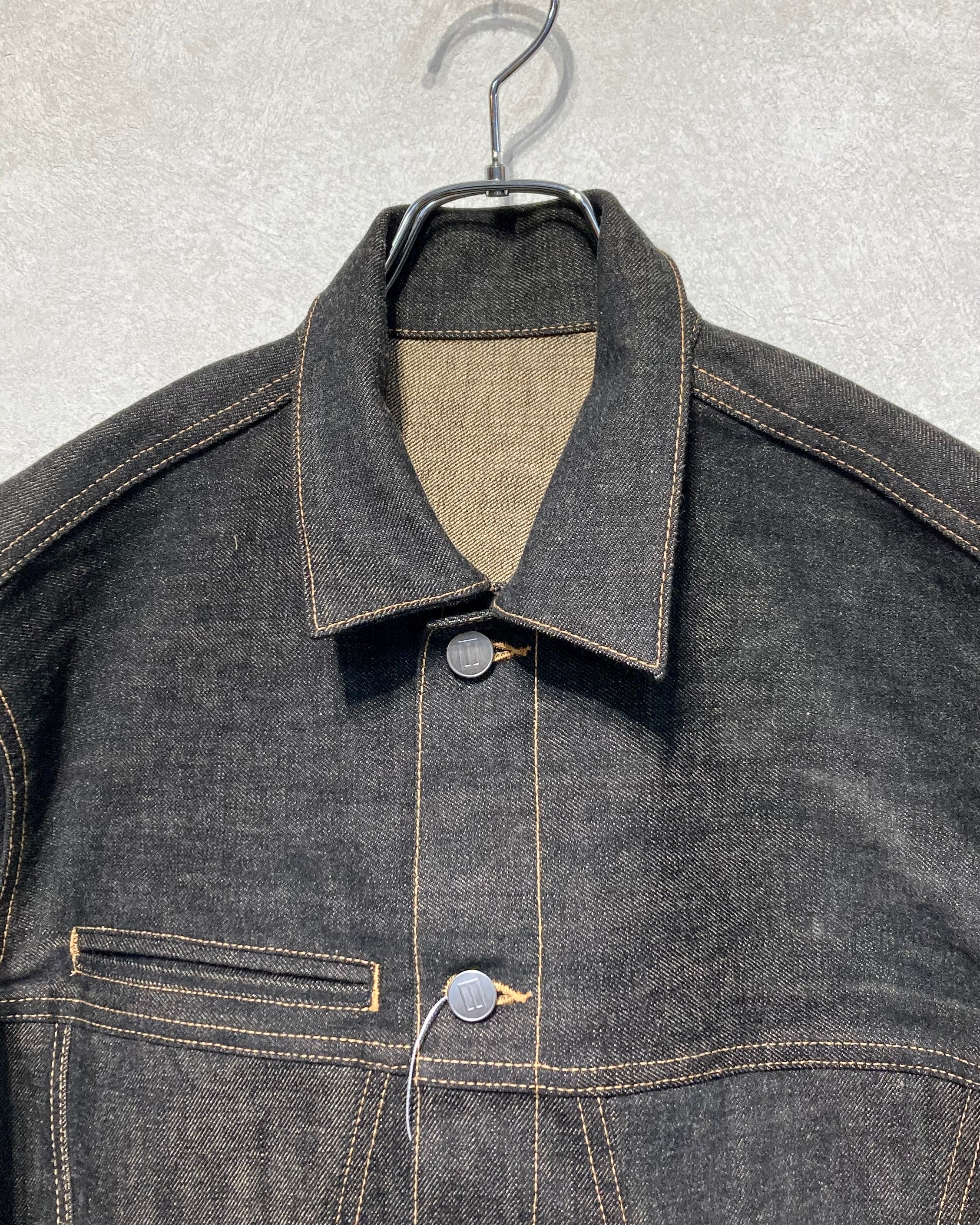 DAISUKE TANABE / COFFEE BLACK DENIM JACKET - Black