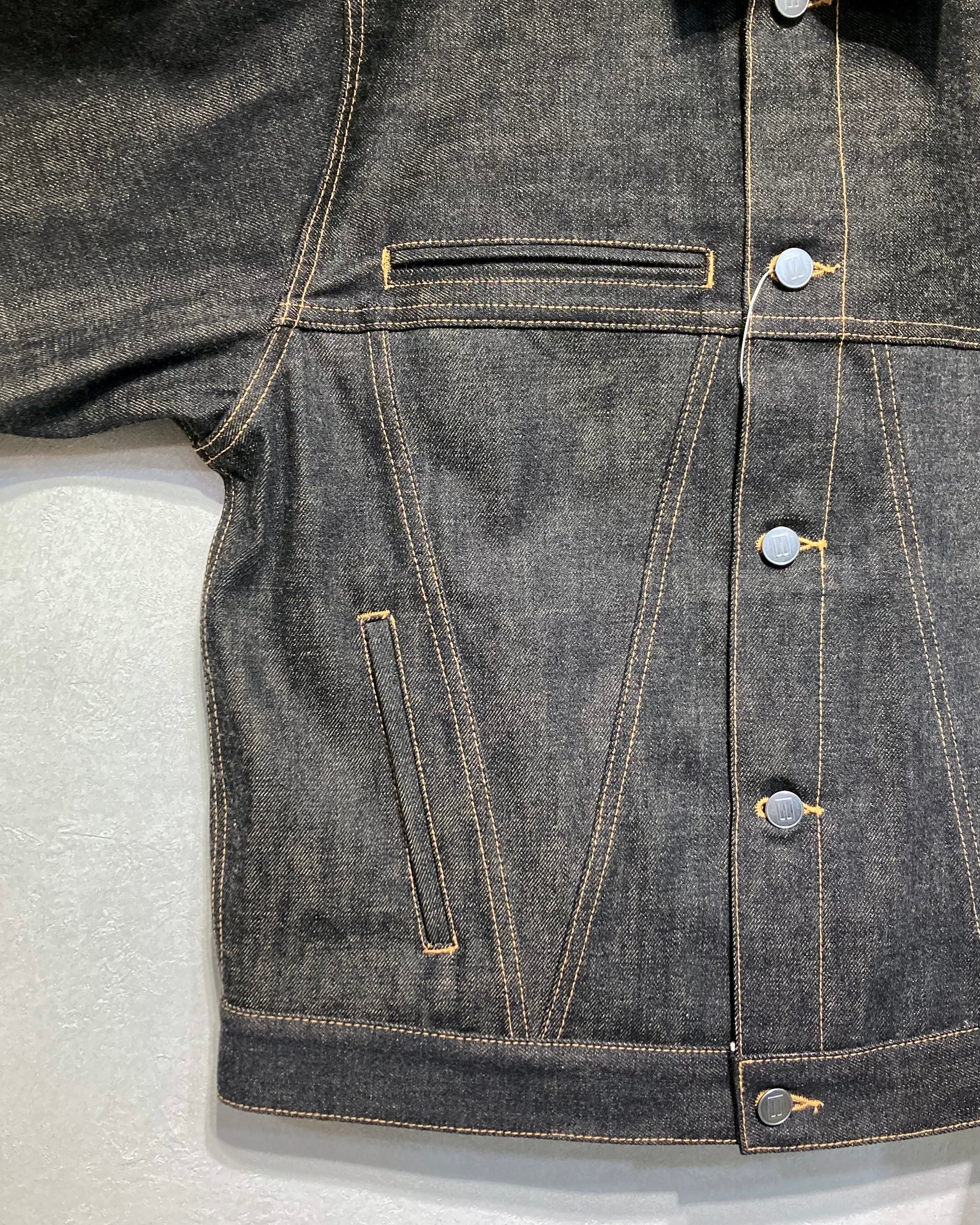 DAISUKE TANABE / COFFEE BLACK DENIM JACKET - Black