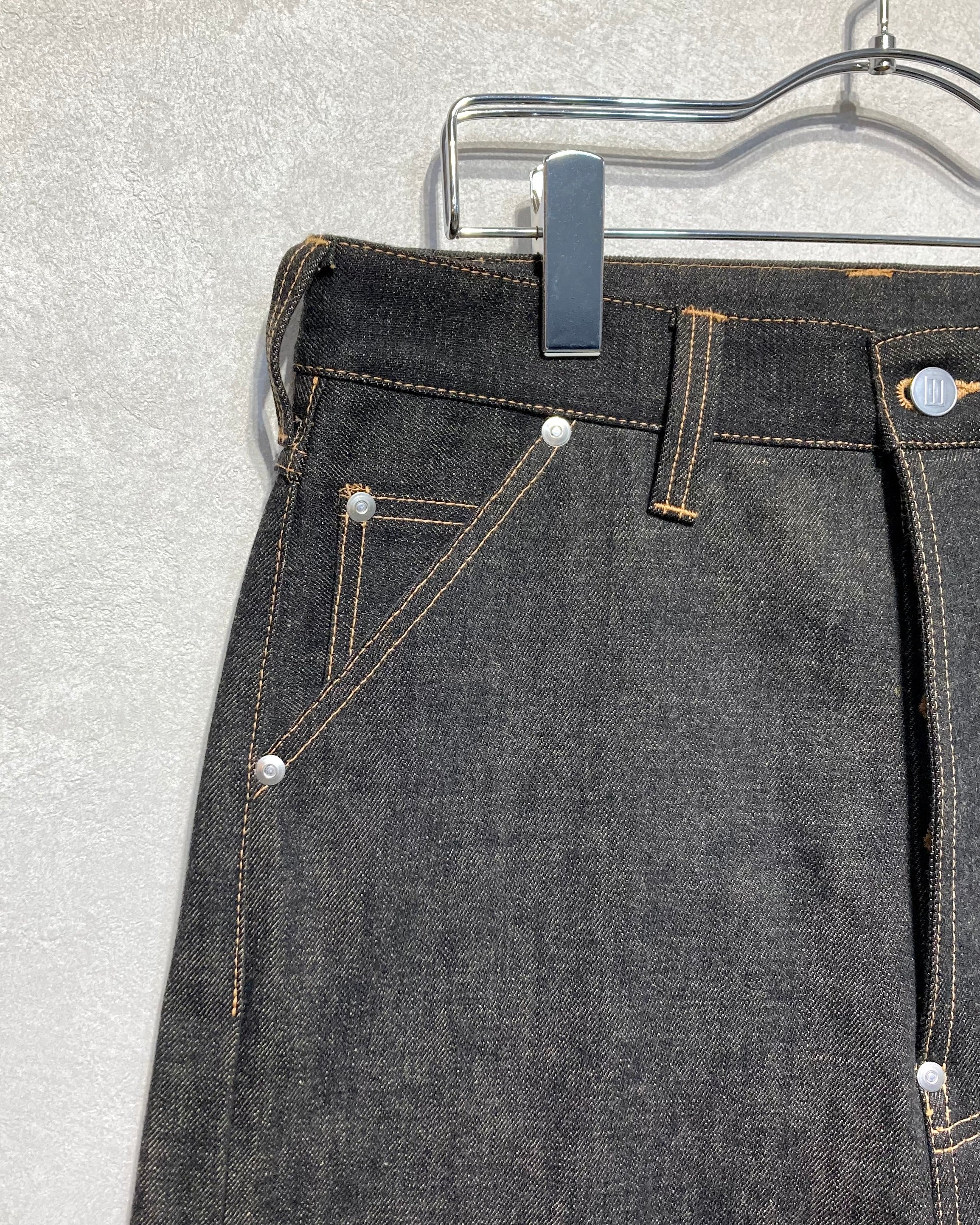 DAISUKE TANABE / COFFEE BLACK DENIM TROUSERS - Black