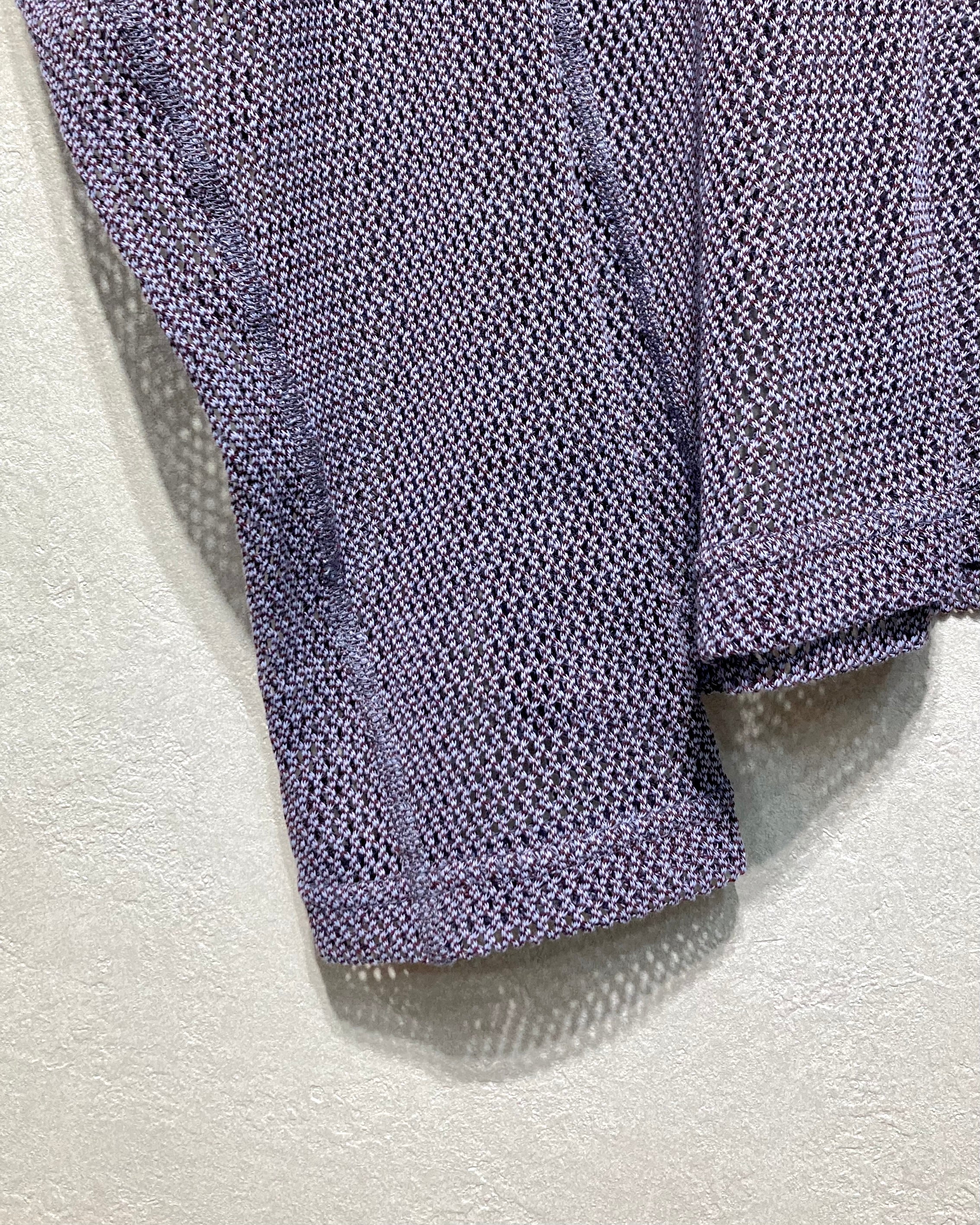 OPPOSE DUALITY / LONG SLEEVE MESH T-SHIRT - Purple