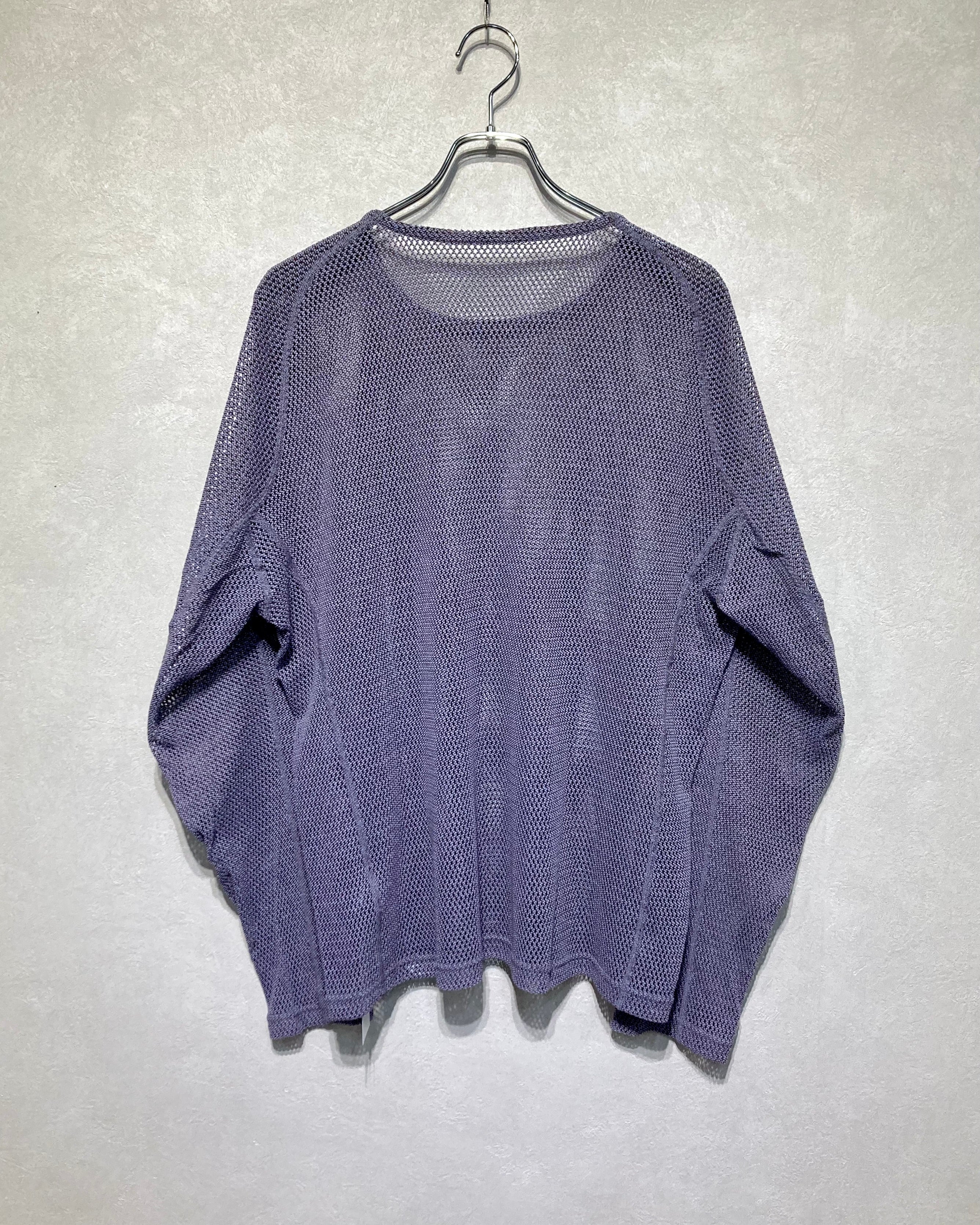 OPPOSE DUALITY / LONG SLEEVE MESH T-SHIRT - Purple