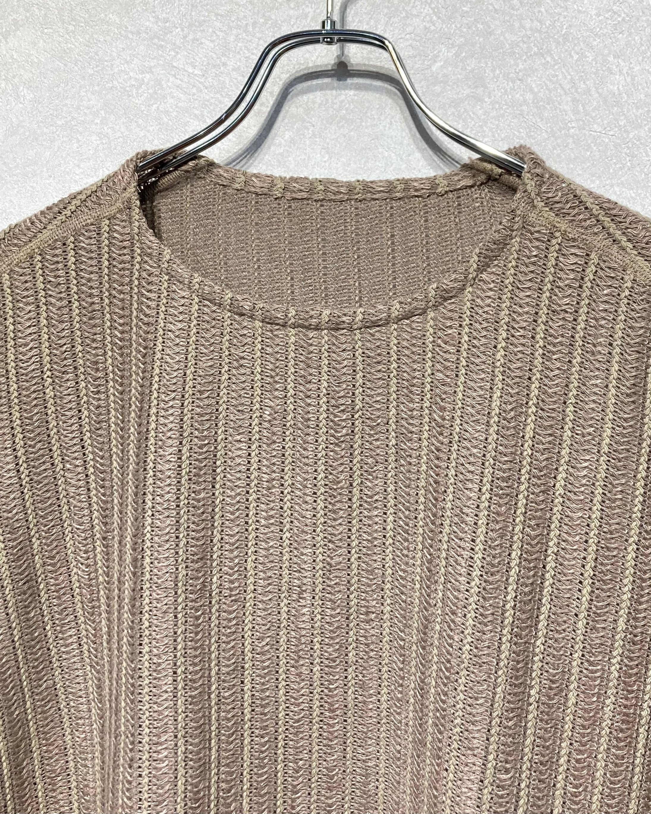 OPPOSE DUALITY / LONG SLEEVE T-SHIRTS WAVE - Beige