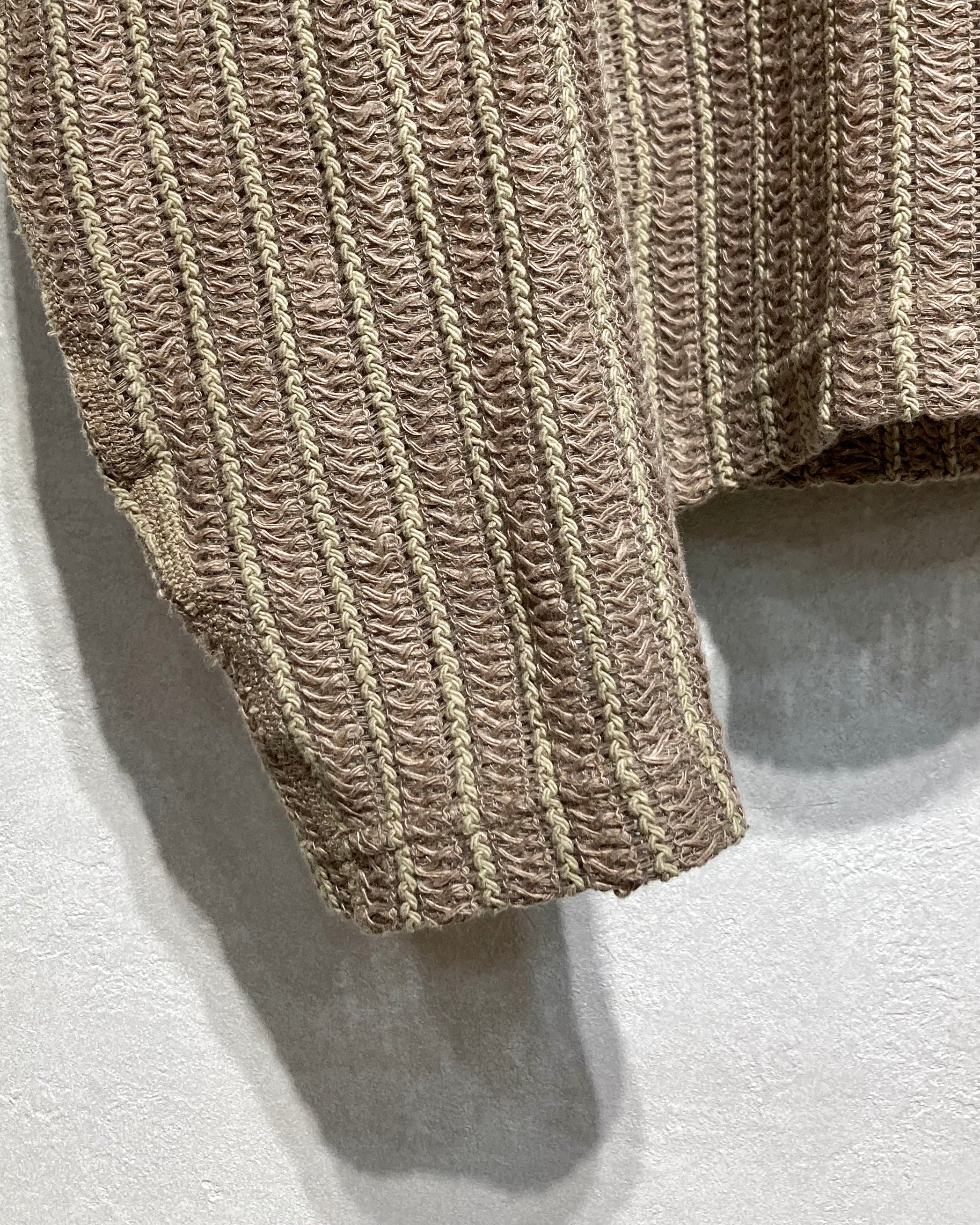 OPPOSE DUALITY / LONG SLEEVE T-SHIRTS WAVE - Beige