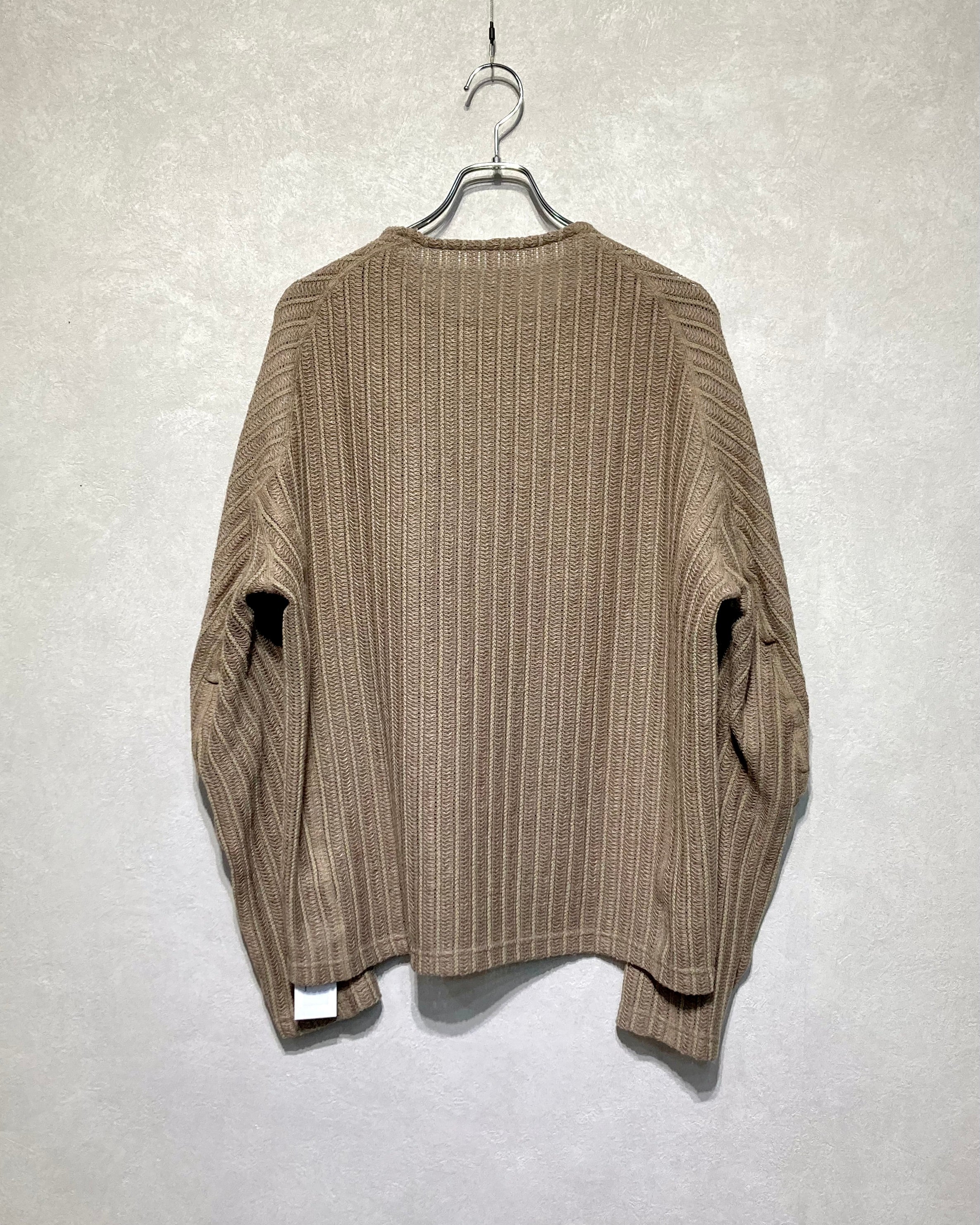 OPPOSE DUALITY / LONG SLEEVE T-SHIRTS WAVE - Beige
