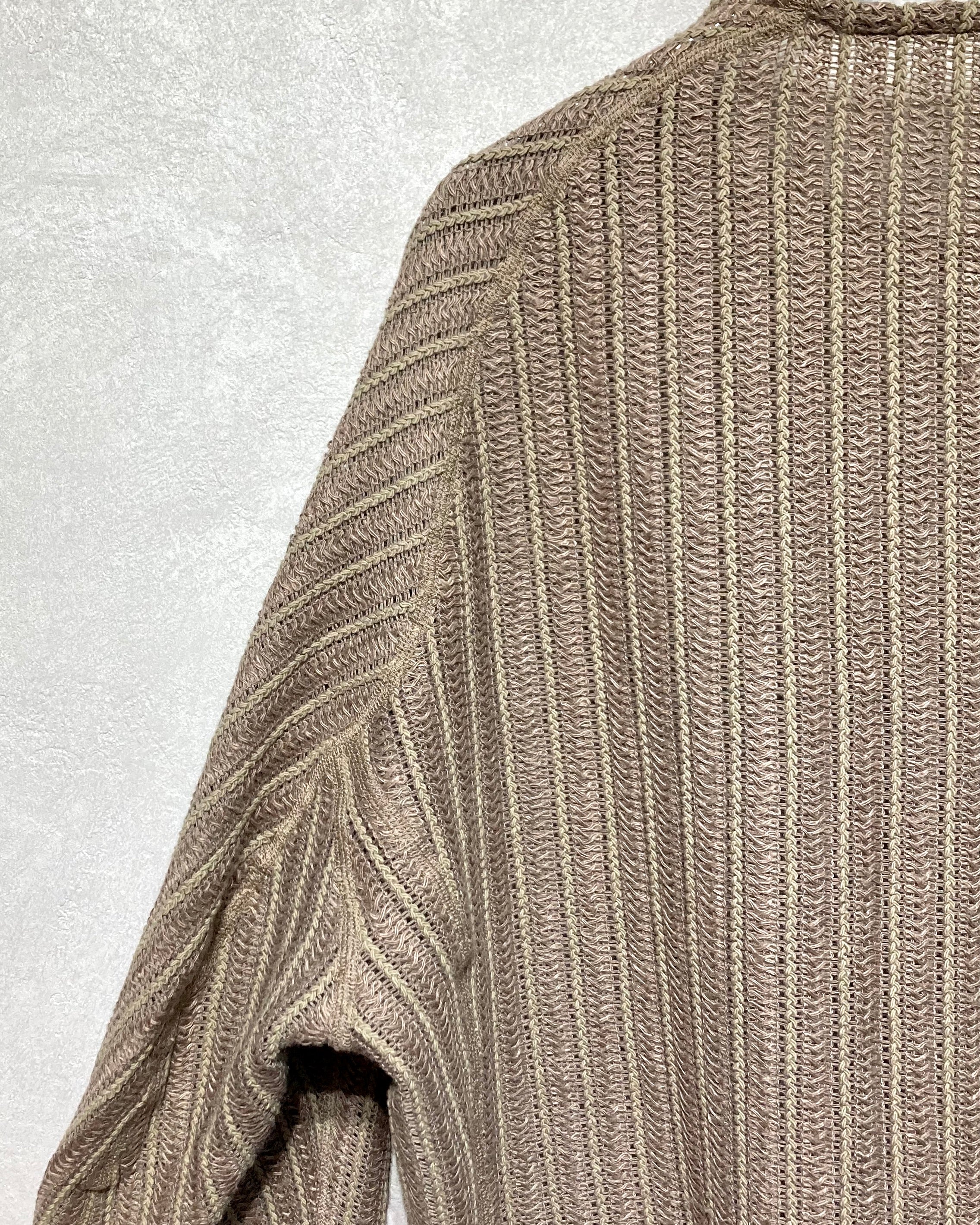 OPPOSE DUALITY / LONG SLEEVE T-SHIRTS WAVE - Beige