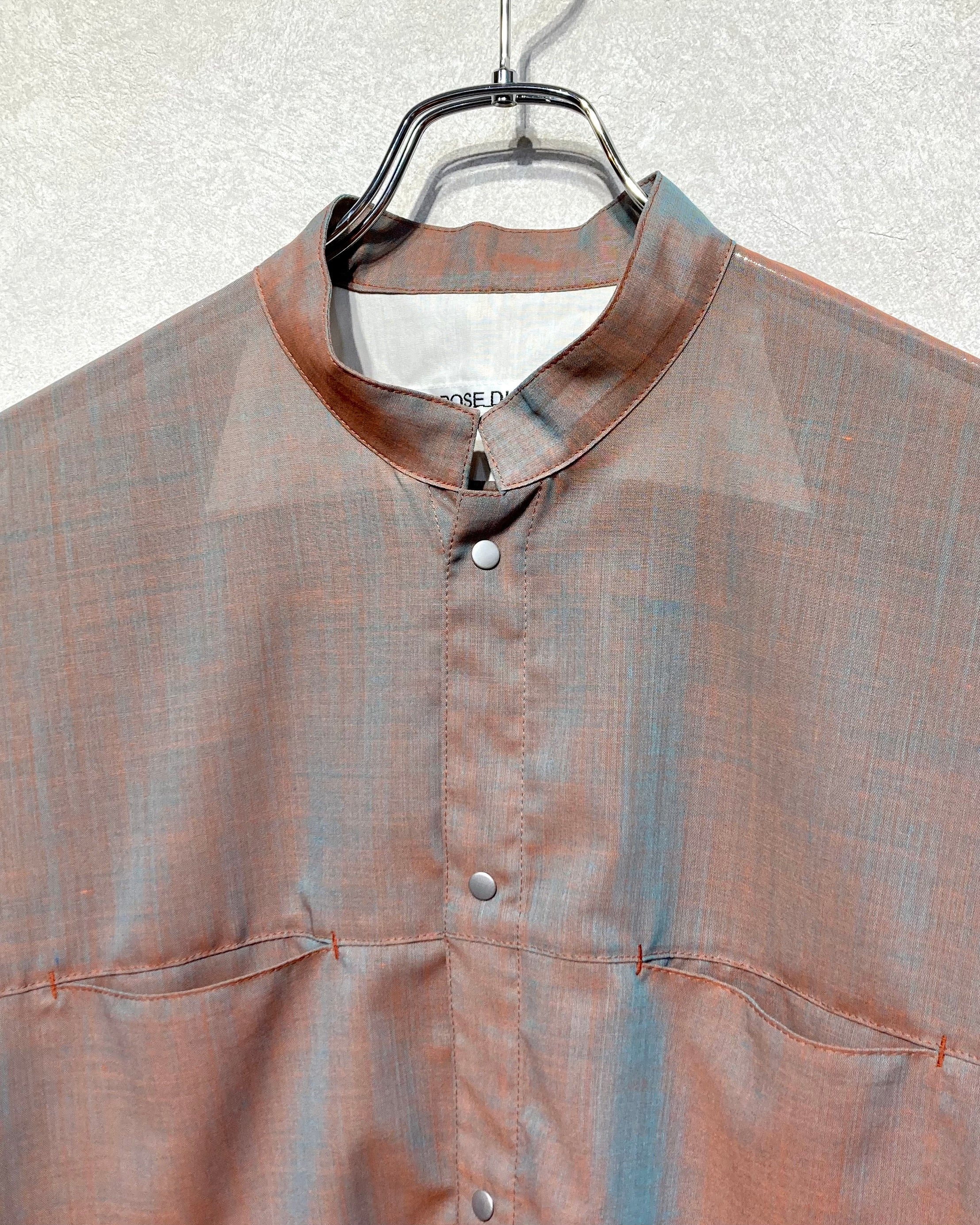 OPPOSE DUALITY / CHAMBRAY MACKINAW SHIRTS - Orange