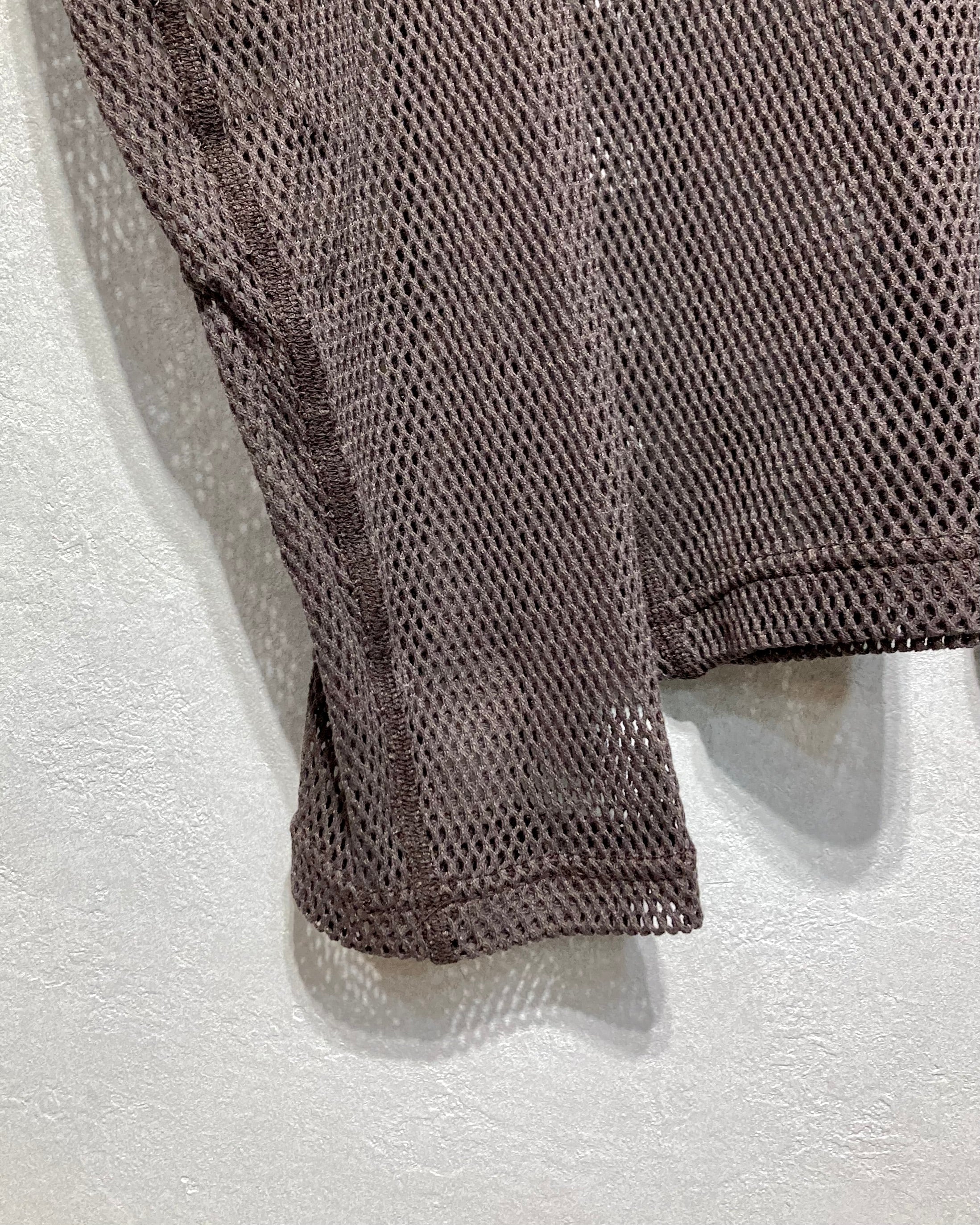 OPPOSE DUALITY / LONG SLEEVE T-SHIRTS MESH - Brown
