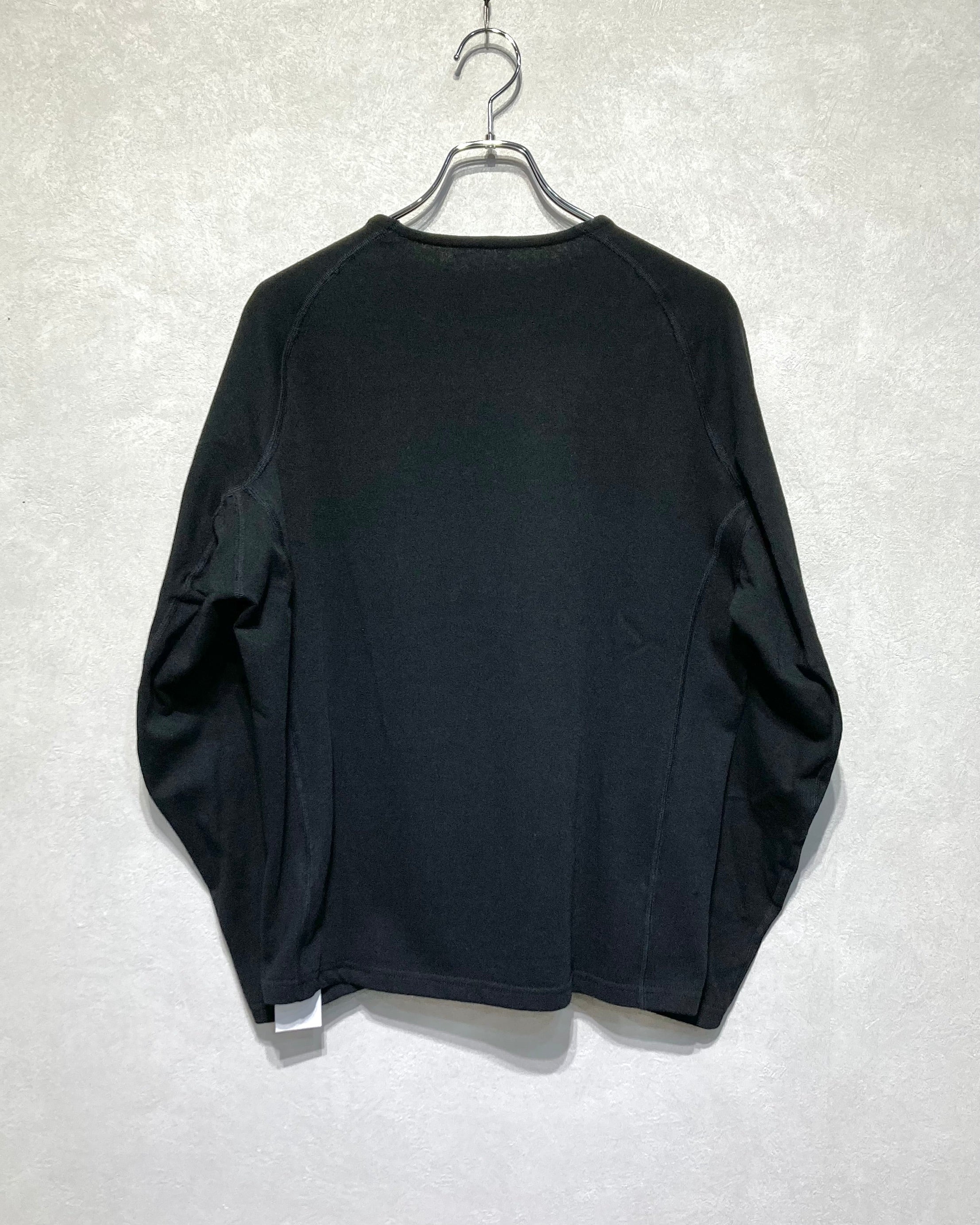 OPPOSE DUALITY / LONG SLEEVE T-SHIRTS COTTON - Black