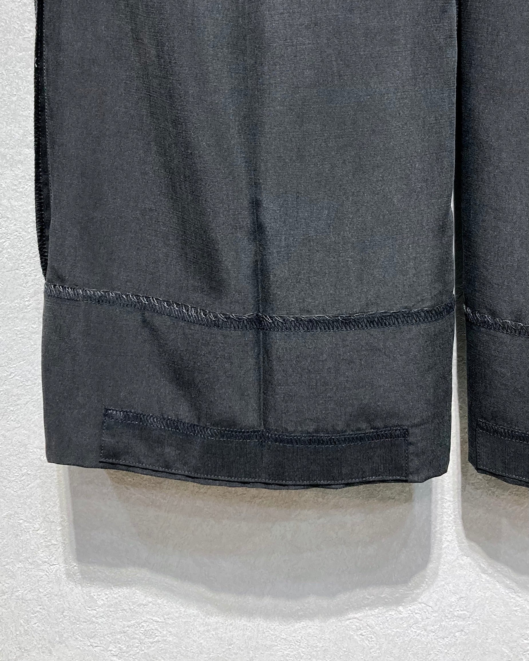 ISSUETHINGS / TYPE103/Slacks/Silk - Black